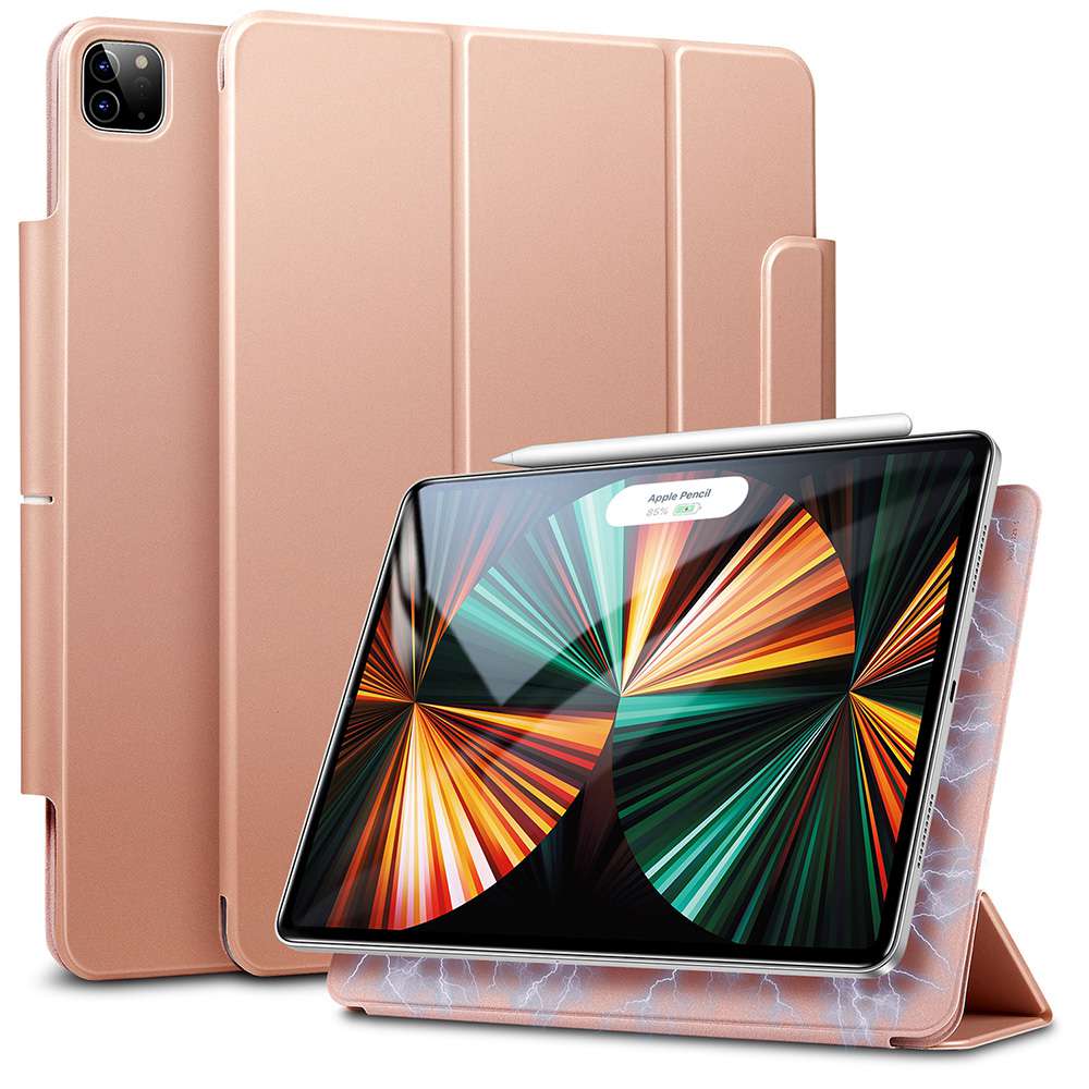 ESR iPad Pro 12.9 (5.nesil) Kılıf Rebound Magnetic  Rose Gold