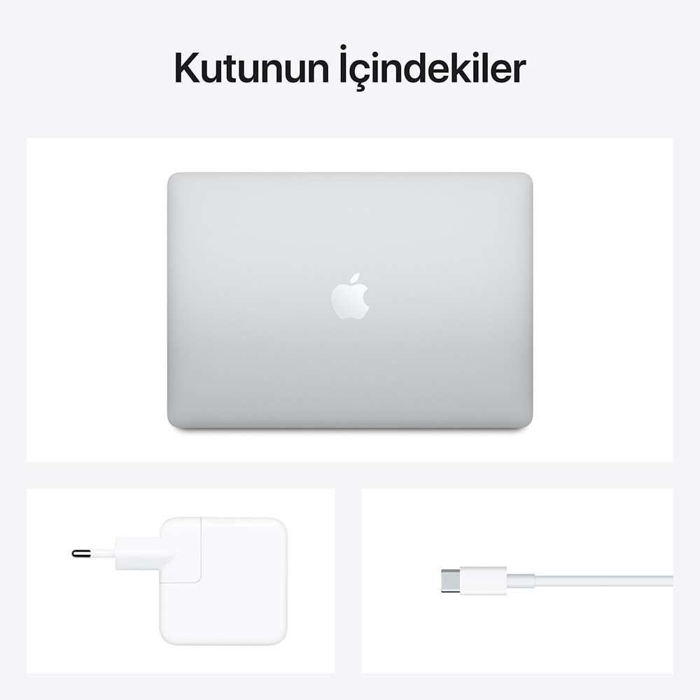 MacBook Air 13.3 inc M1 8CPU 8GPU 16GB 512GB Gümüş F Klavye Z128000WF