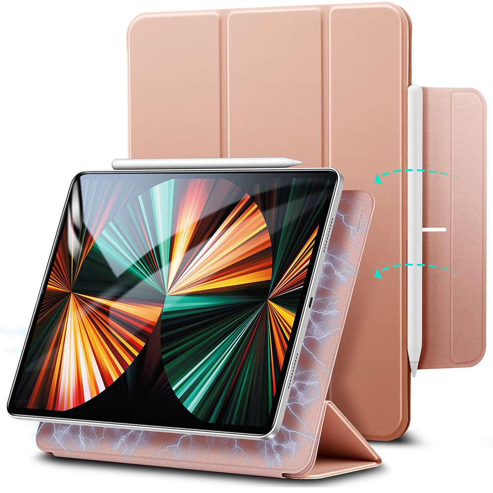 ESR iPad Pro 12.9 (5.nesil) Kılıf Rebound Magnetic  Rose Gold