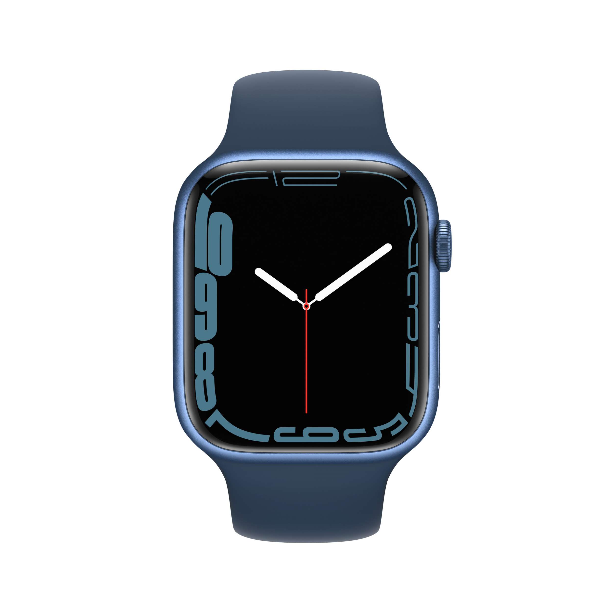 Apple Watch Series 7 GPS 45mm Mavi Alüminyum Kasa - Koyu Abis Spor Kordon MKN83TU/A