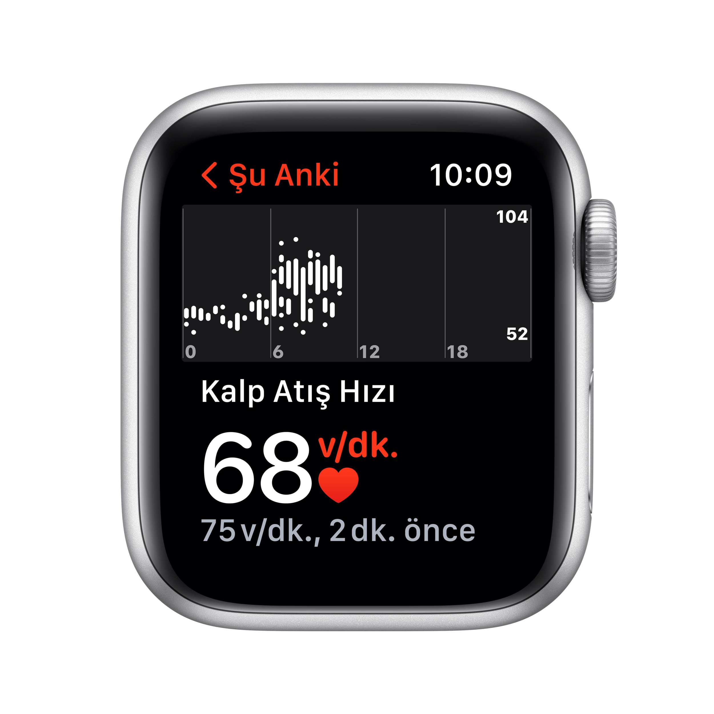 Apple Watch SE GPS 40mm Gümüş Alüminyum Kasa - Koyu Abis Spor Kordon MKNY3TU/A