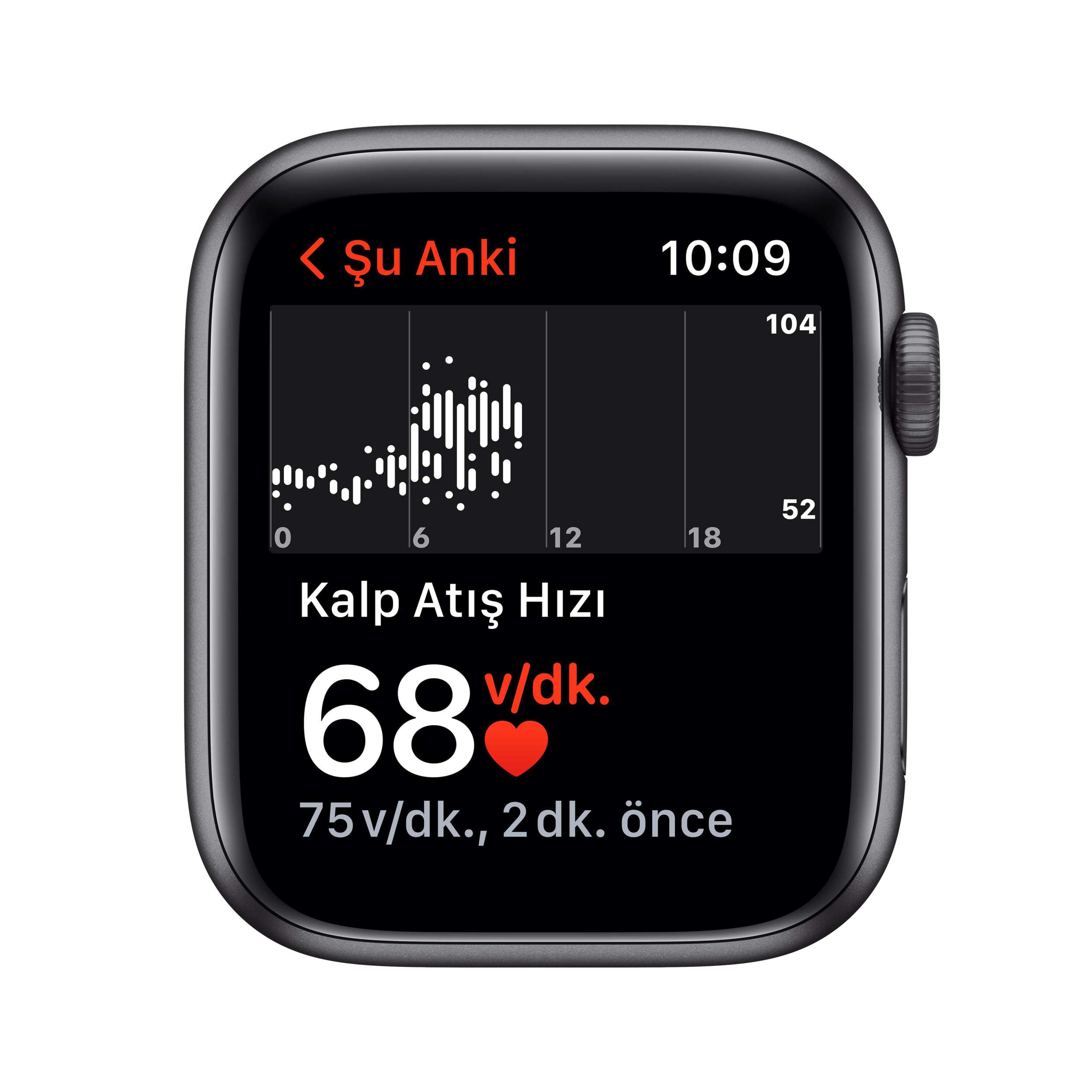 Apple Watch SE GPS 44mm Uzay Grisi Alüminyum Kasa - Gece Yarısı Spor Kordon MKQ63TU/A