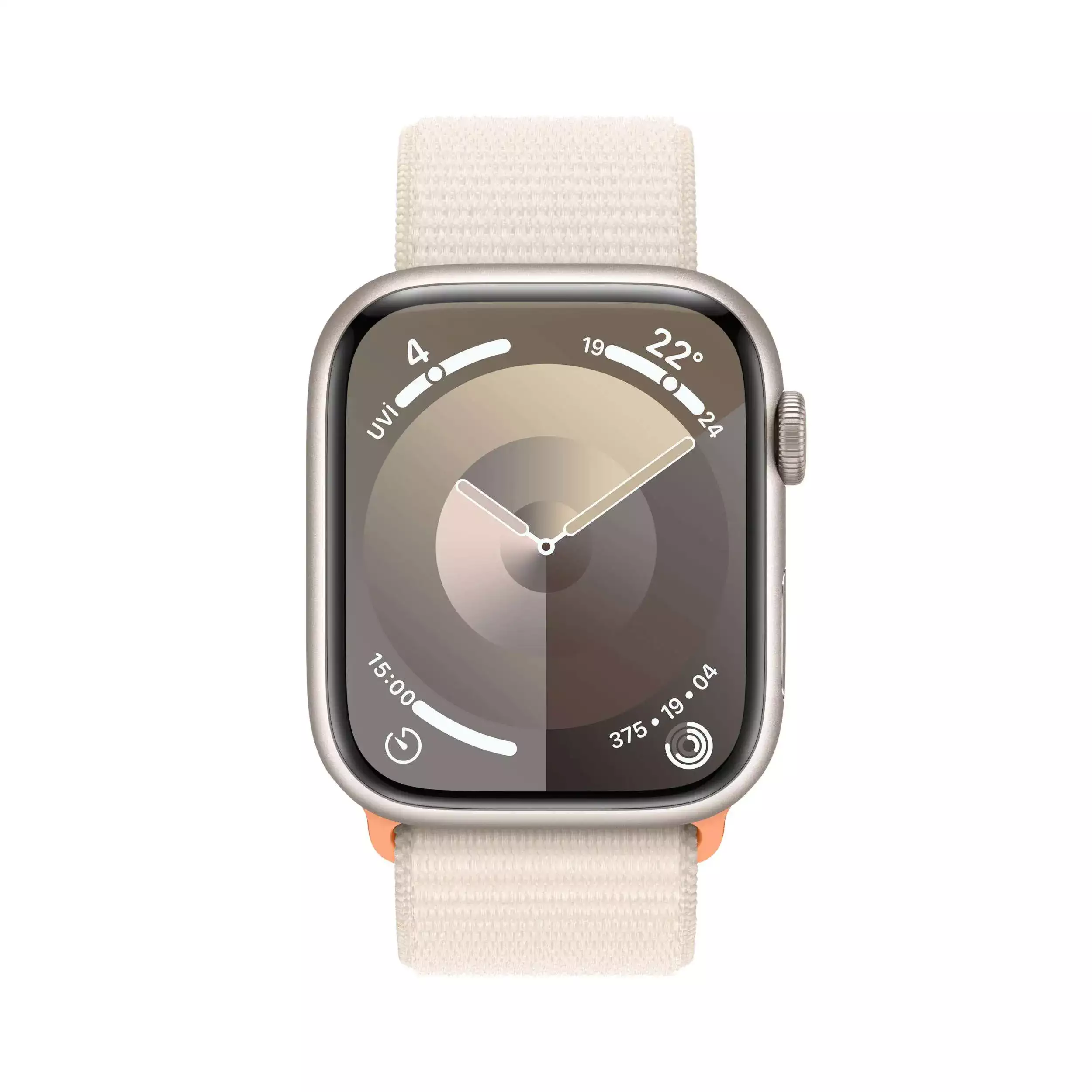 Apple Watch Series 9 GPS 45mm Yıldız Işığı Alüminyum Kasa Yıldız Işığı Spor Loop MR983TU/A