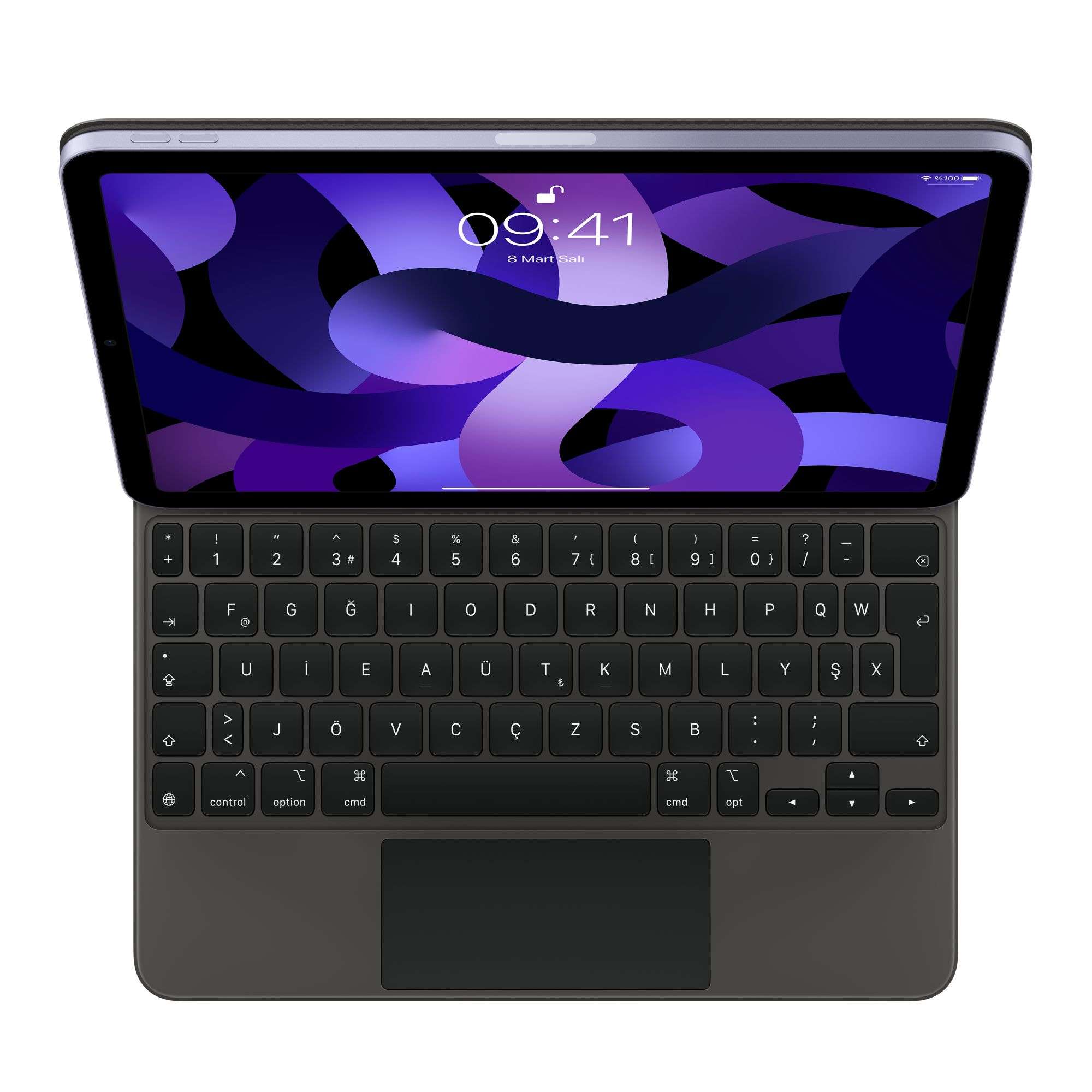 iPad Air (5. nesil ) ve 11 inç iPad Pro (3. nesil) için Magic Keyboard Türkçe F Klavye MXQT2TU/A