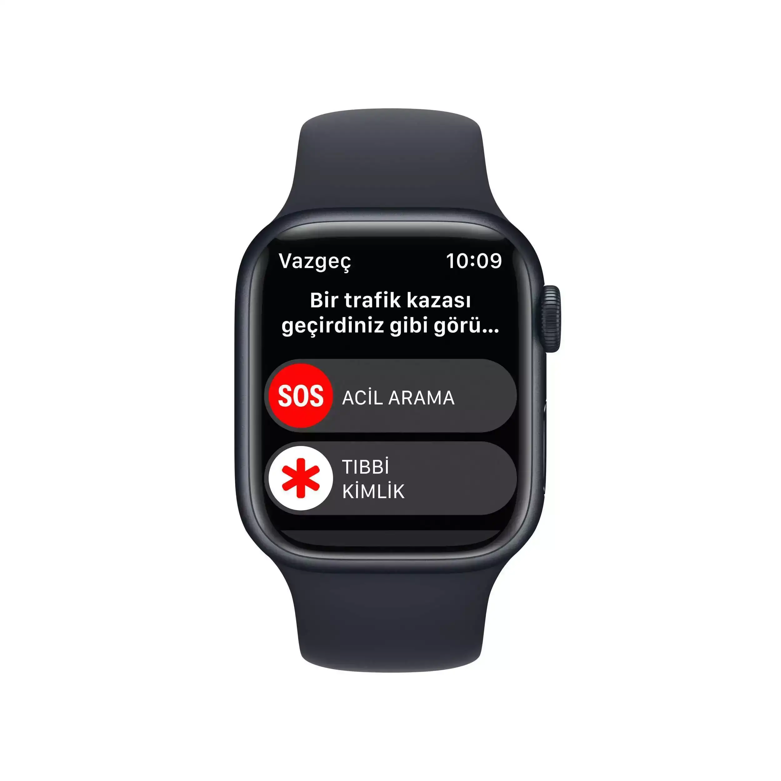 Apple Watch Series 8 GPS 41mm Gece Yarısı Alüminyum Kasa - Gece Yarısı Spor Kordon MNP53TU/A-Teşhir