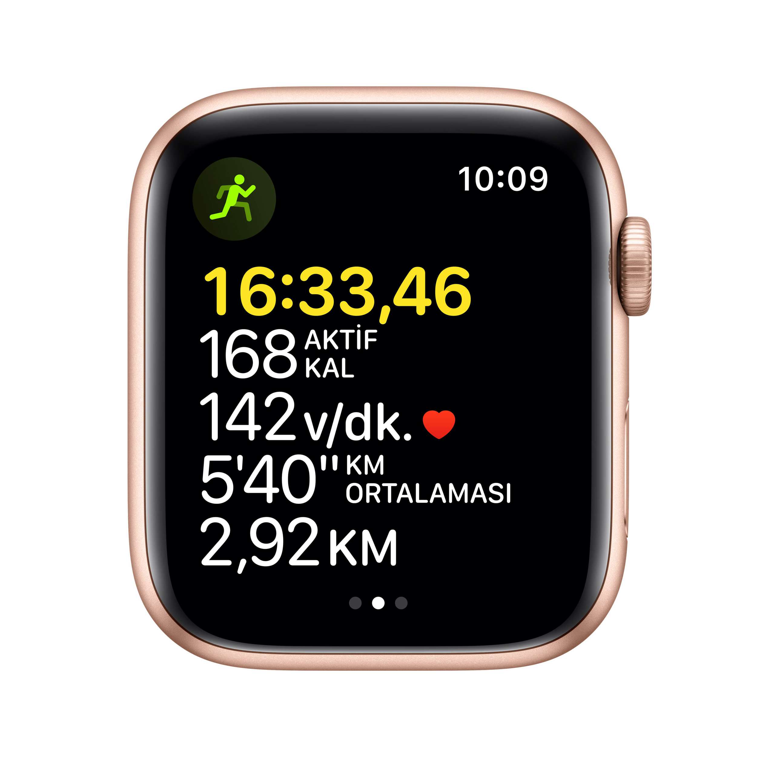Apple Watch SE GPS 44mm Altın Alüminyum Kasa - Yıldız Işığı Spor Kordon MKQ53TU/A