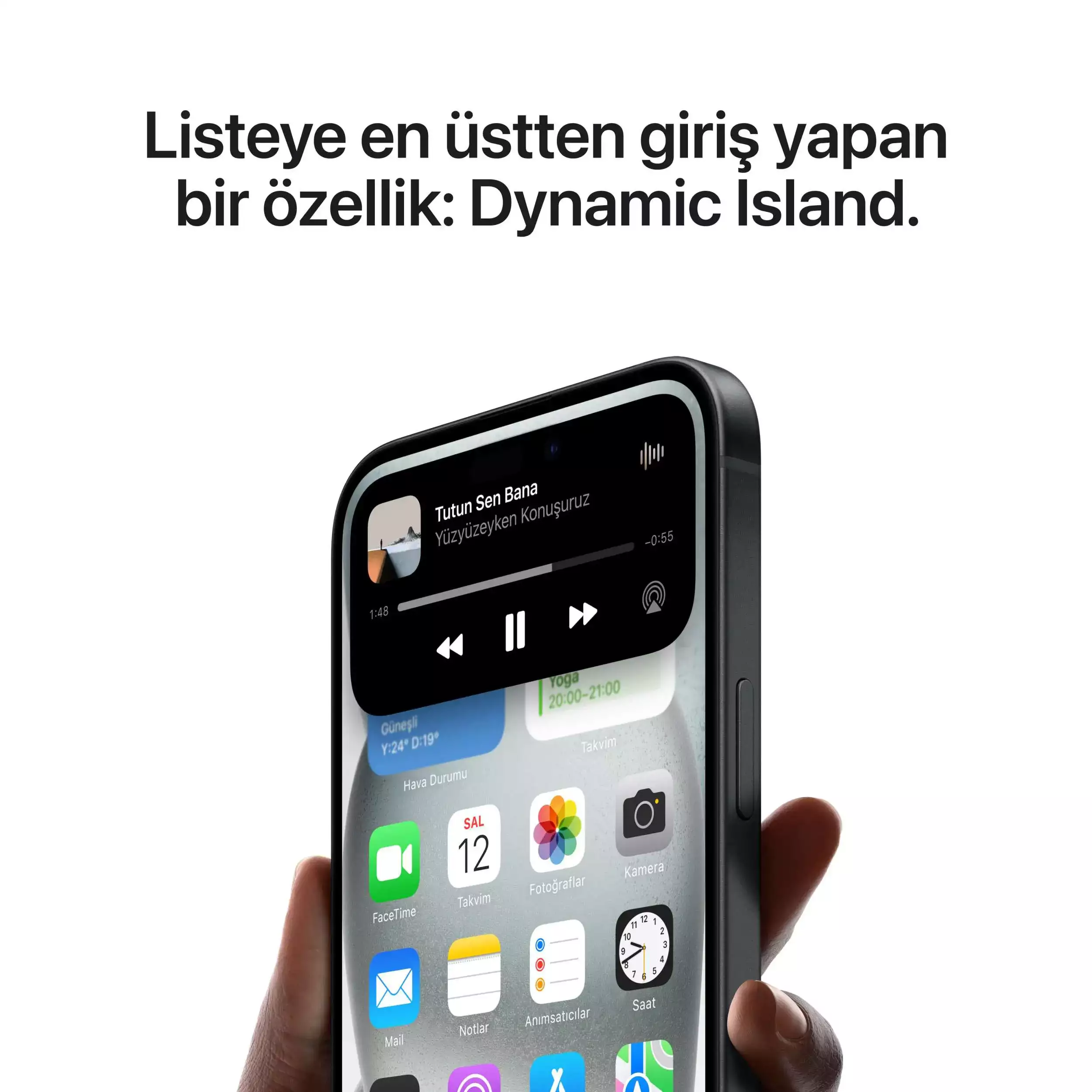 iPhone 15 Plus 128GB Siyah MU0Y3TU/A