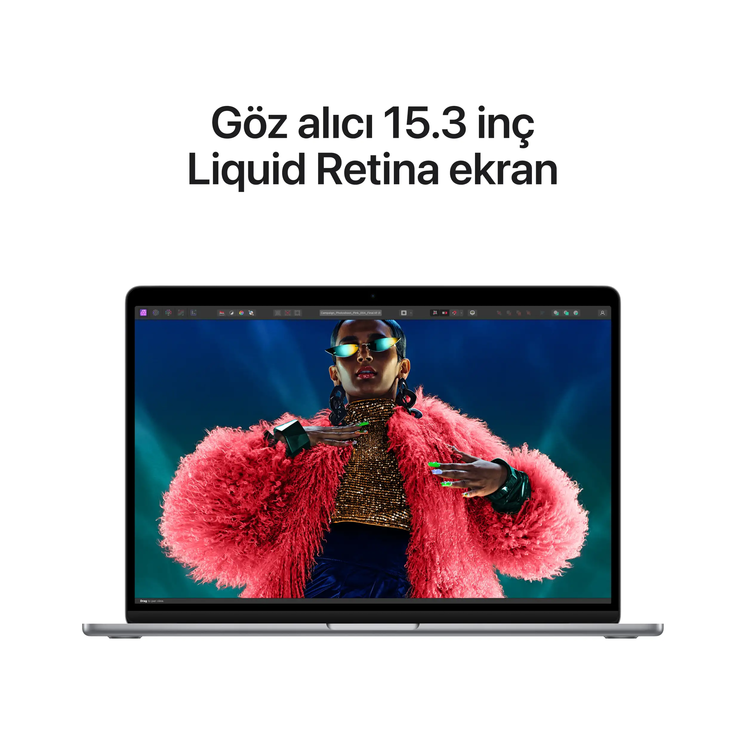 MacBook Air 15 inc M3 8CPU 10GPU 8GB 256GB Uzay Grisi MRYM3TU/A