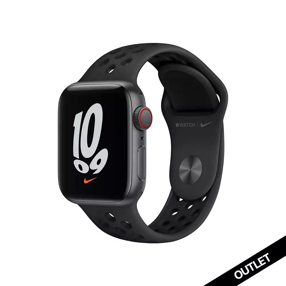 Apple Watch Nike SE GPS 40mm Uzay Grisi Alüminyum Kasa - Antrasit Siyah Spor Kordon MKR53TU/A-Teşhir