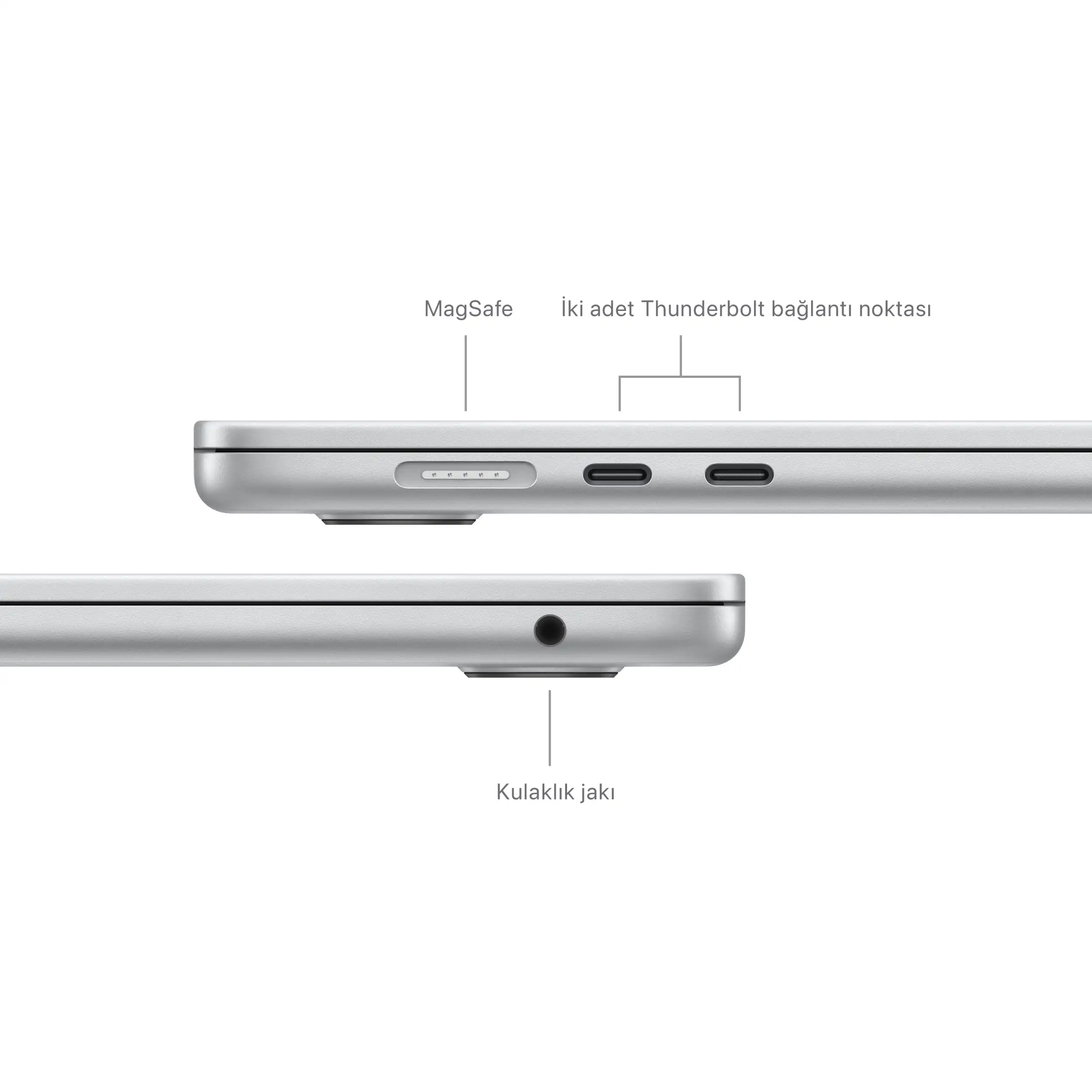 MacBook Air 15 inc M3 8CPU 10GPU 8GB 512GB Gümüş MRYQ3TU/A