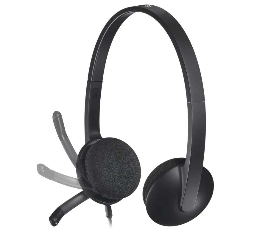 Logitech H340 USB Gürültü Önleyici Mikrofonlu Kablolu Kulaklık Siyah 981-000475