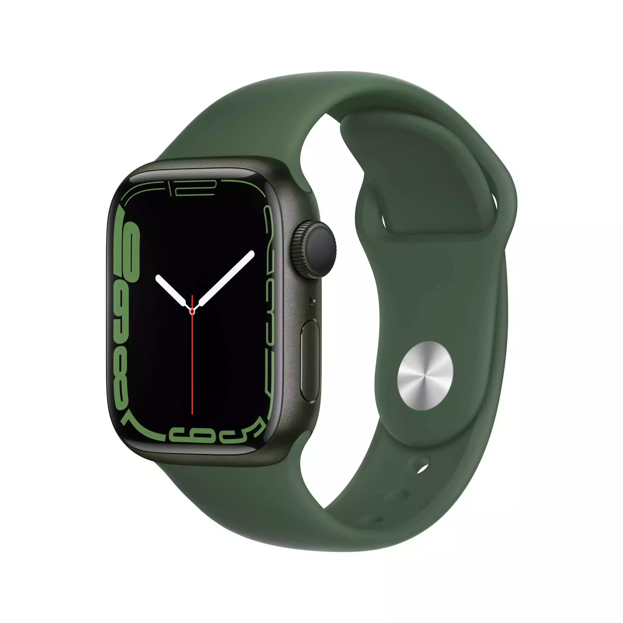 Apple Watch Series 7 GPS 41mm Yeşil Alüminyum Kasa - Yonca Spor Kordon MKN03TU/A-Teşhir