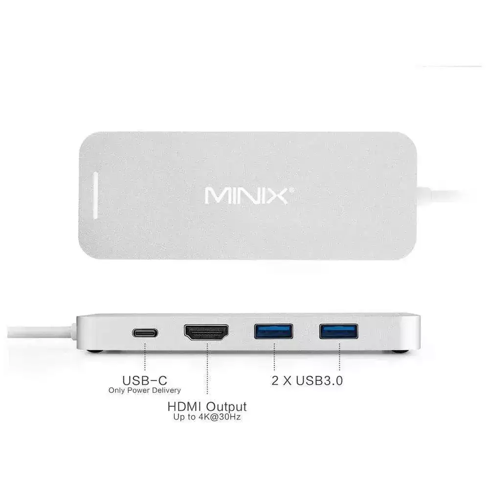 Minix 240GB SSD'li USB-C Çoklayıcı Gümüş MINIXNEO-S2SI