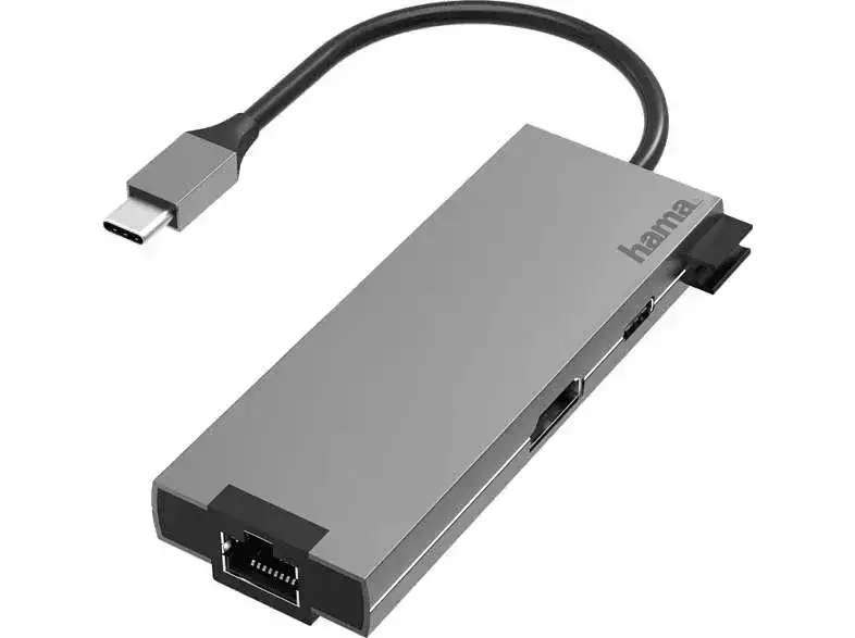 HAMA USB-C 3.1 Adaptör 2xUSB-A,1xUSB-C,1xHDMI,1xEthernet HM.200109