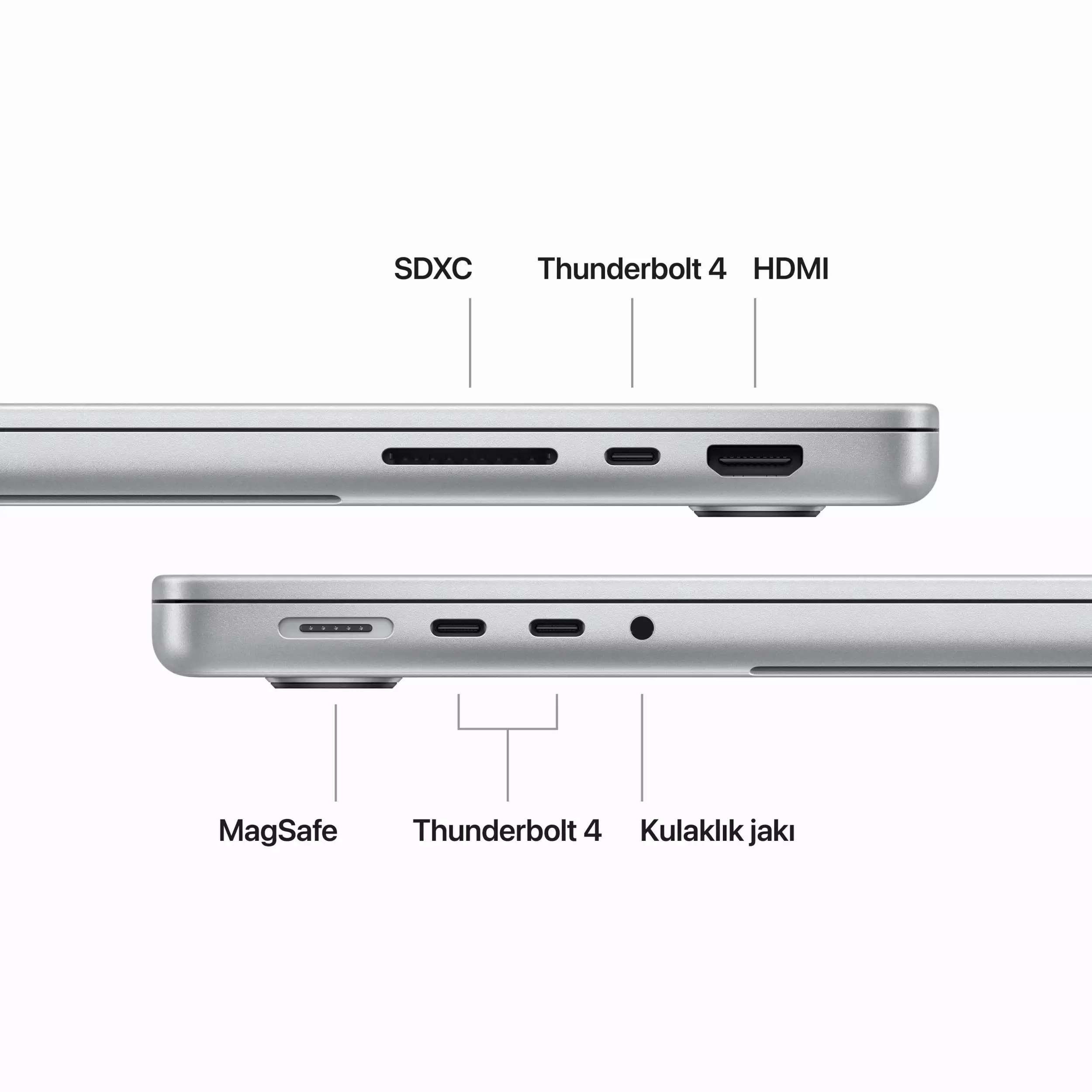 MacBook Pro 14 inc M3 Max 14CPU 30GPU 36GB 1TB SSD Gümüş MRX83TU/A