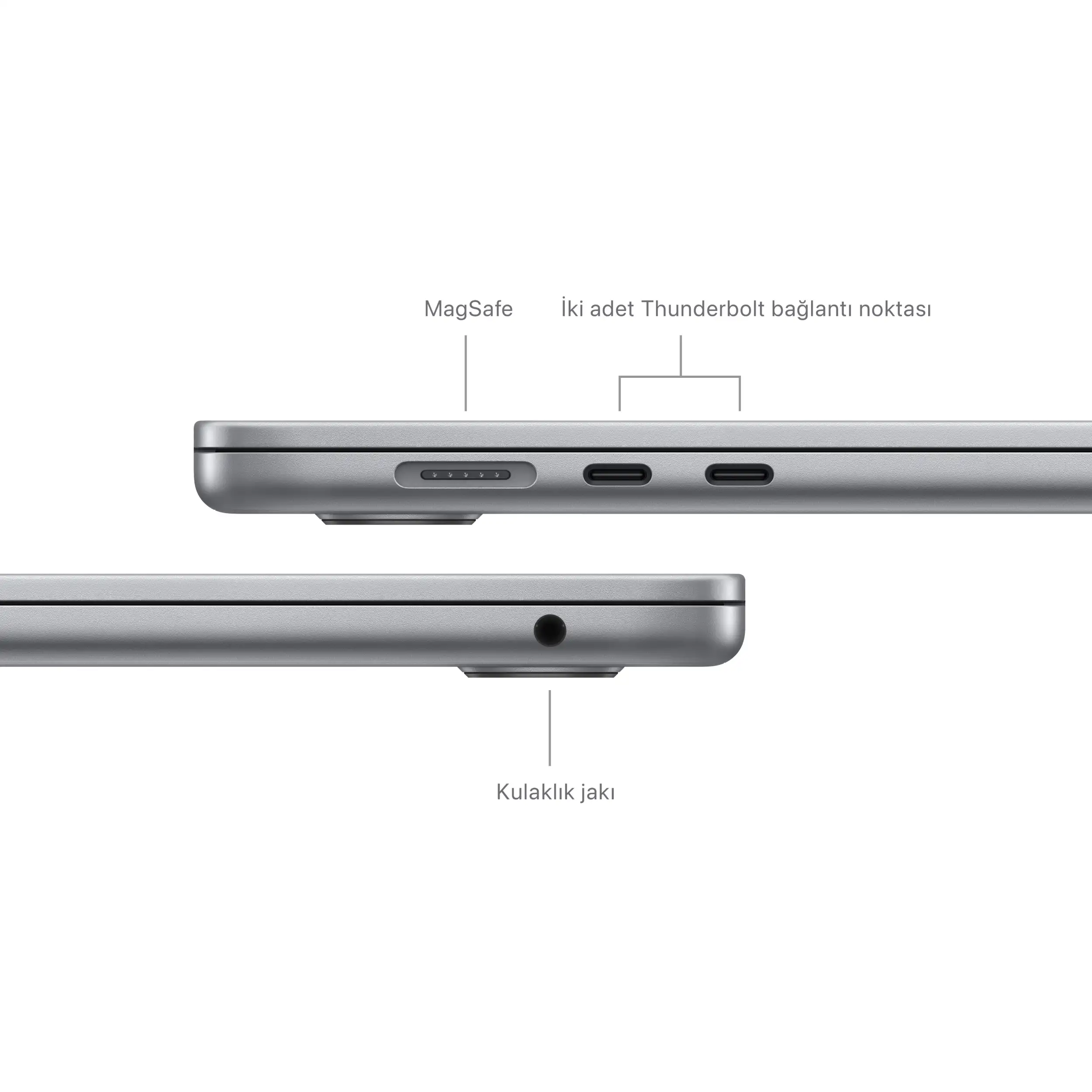 MacBook Air 15 inc M3 8CPU 10GPU 8GB 512GB Uzay Grisi MRYN3TU/A