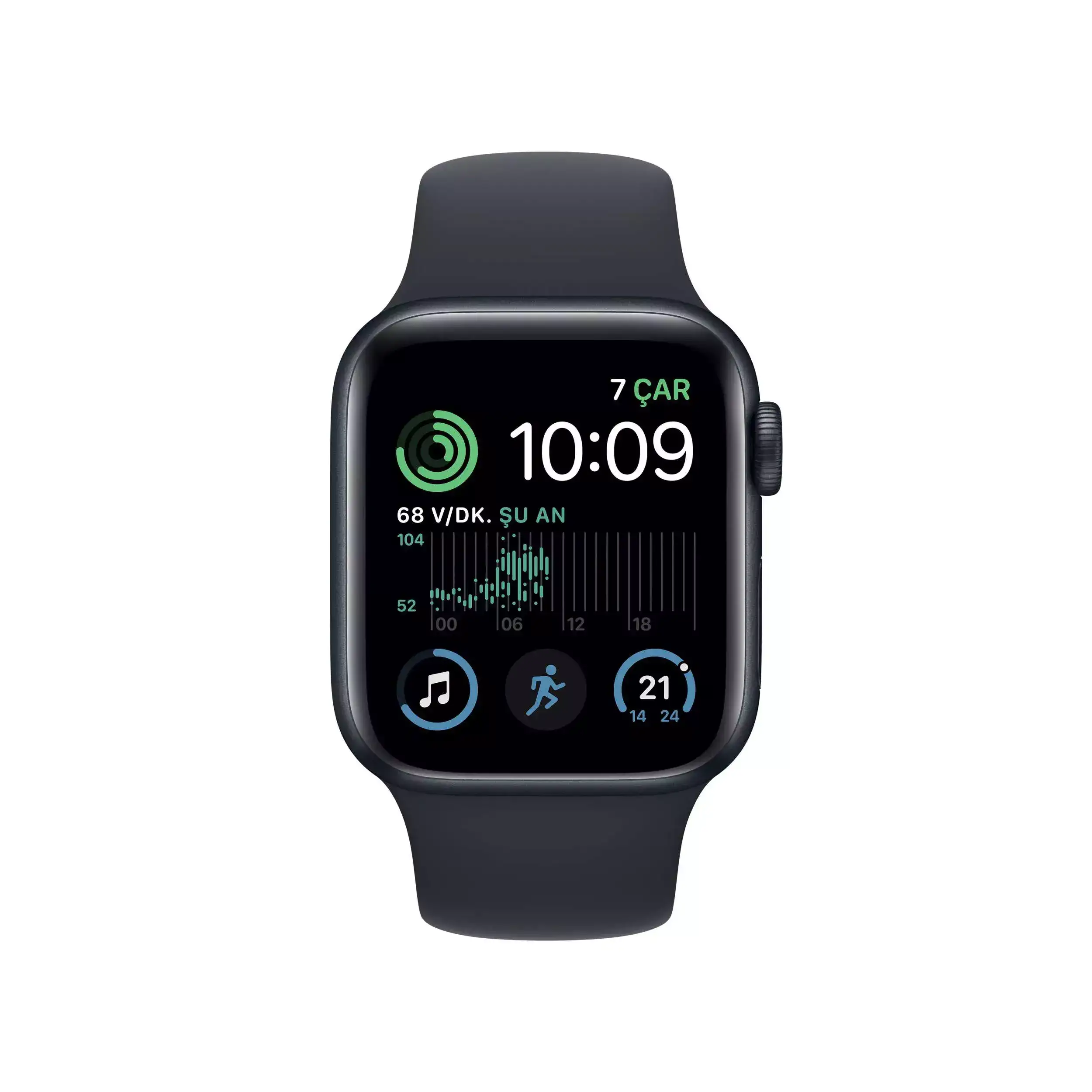 Apple Watch SE GPS + Cellular 40mm Gece Yarısı Alüminyum Kasa - Gece Yarısı Spor Kordon MNPL3TU/A