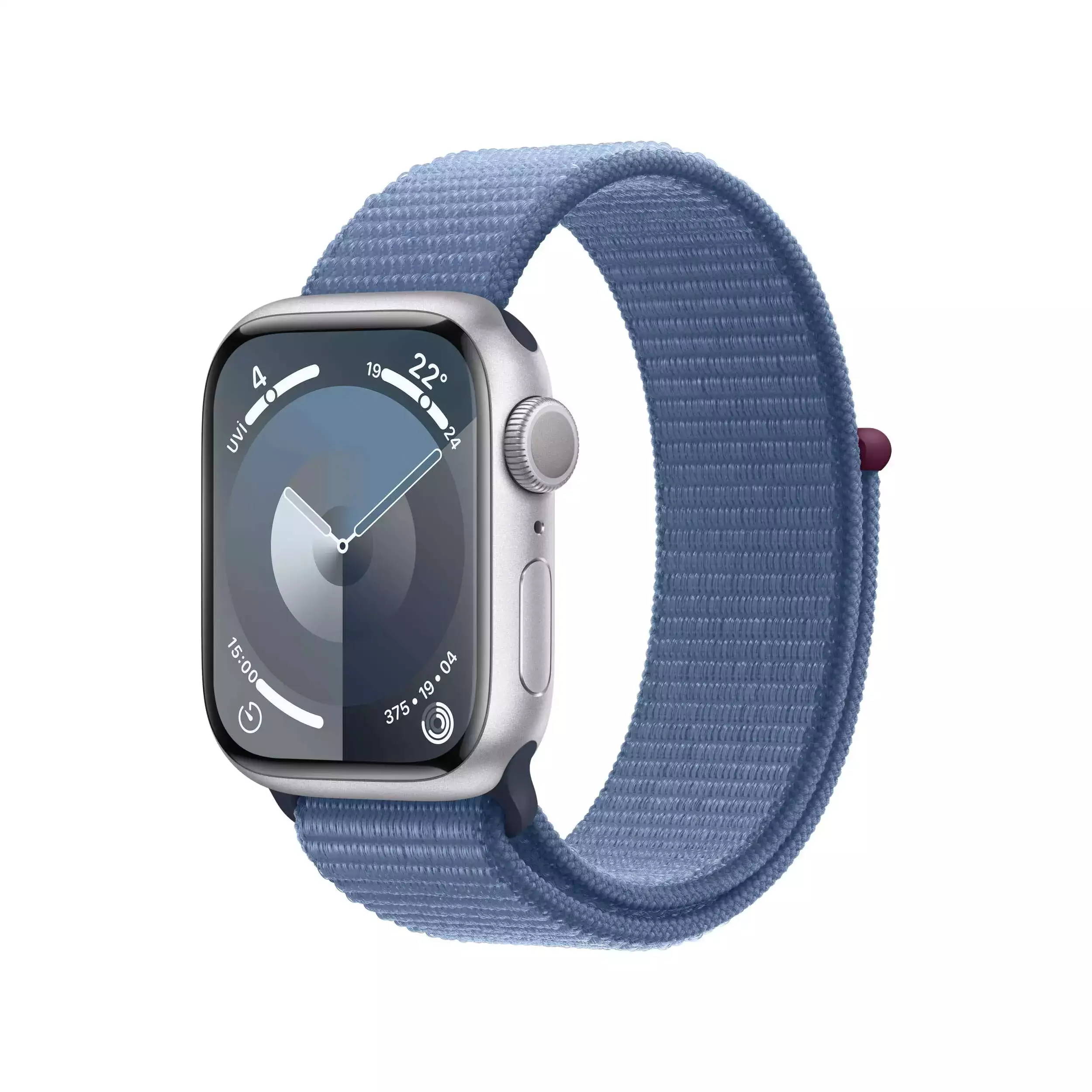 Apple Watch Series 9 GPS 41mm Gümüş Alüminyum Kasa Buz Mavisi Spor Loop MR923TU/A