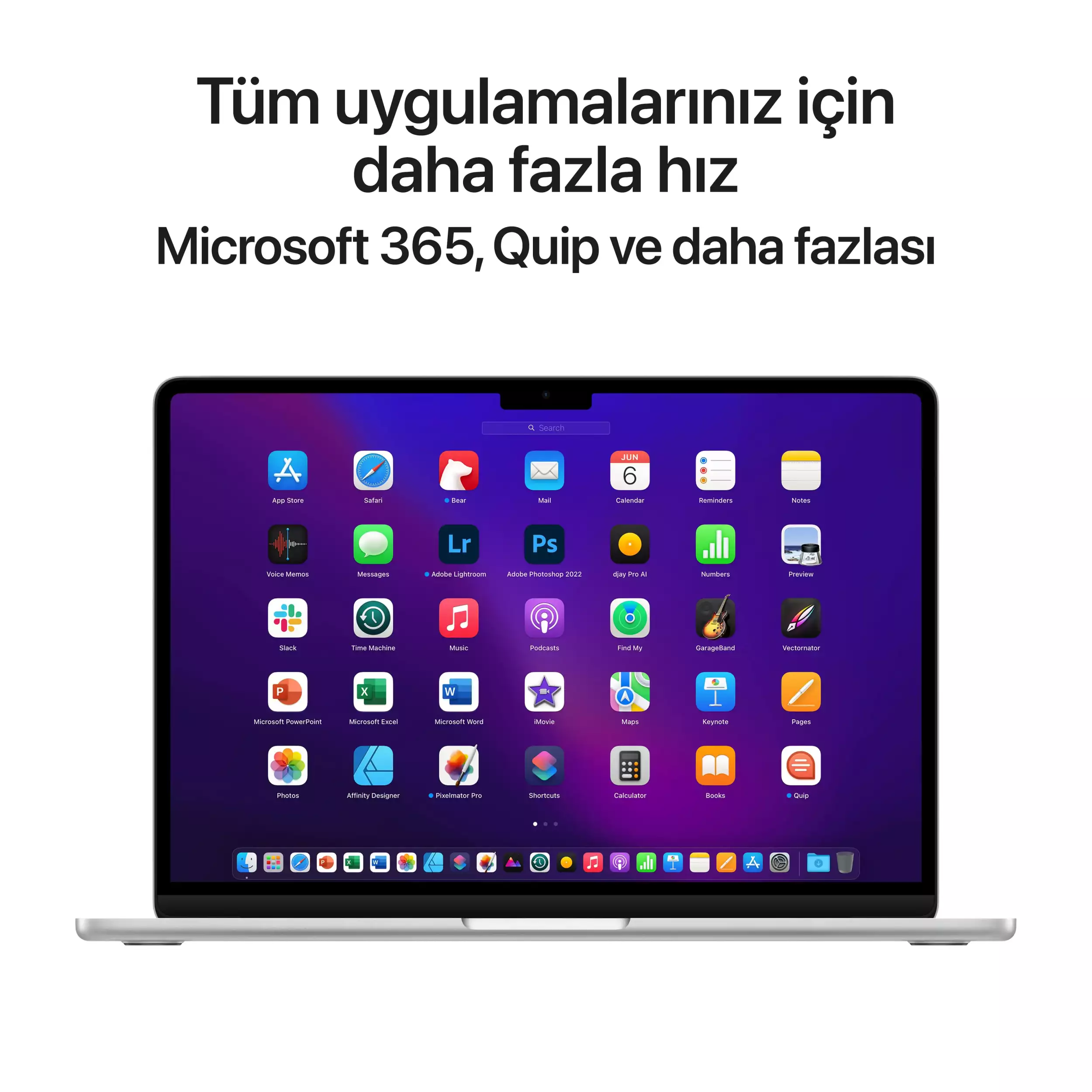 MacBook Air 13.6 inc M2 8CPU 8GPU 8GB 256GB Gümüş 35W Çift USB-C Z15W0010R