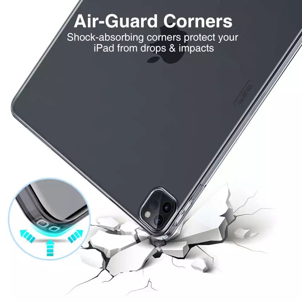 iPad Pro 12.9 (3.nesil) için ESR Kılıf Rebound Soft Shell Siyah 4894240108987