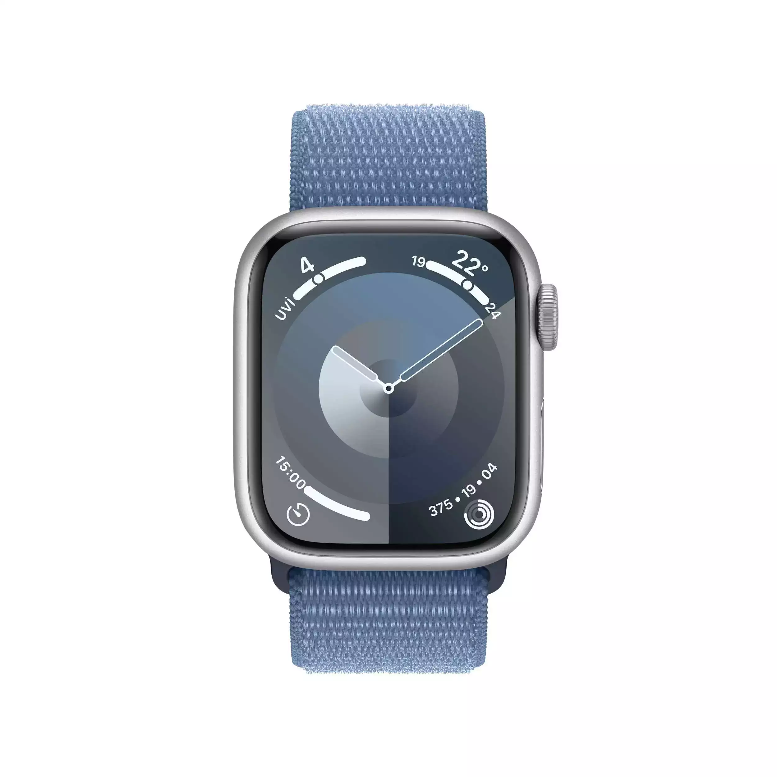 Apple Watch Series 9 GPS 41mm Gümüş Alüminyum Kasa Buz Mavisi Spor Loop MR923TU/A