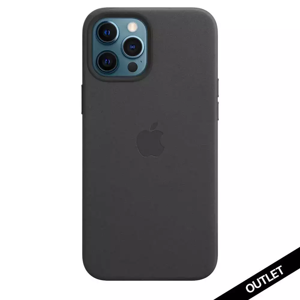 iPhone 12 Pro Max için MagSafe Deri Kılıf Siyah MHKM3ZM/A-Teşhir