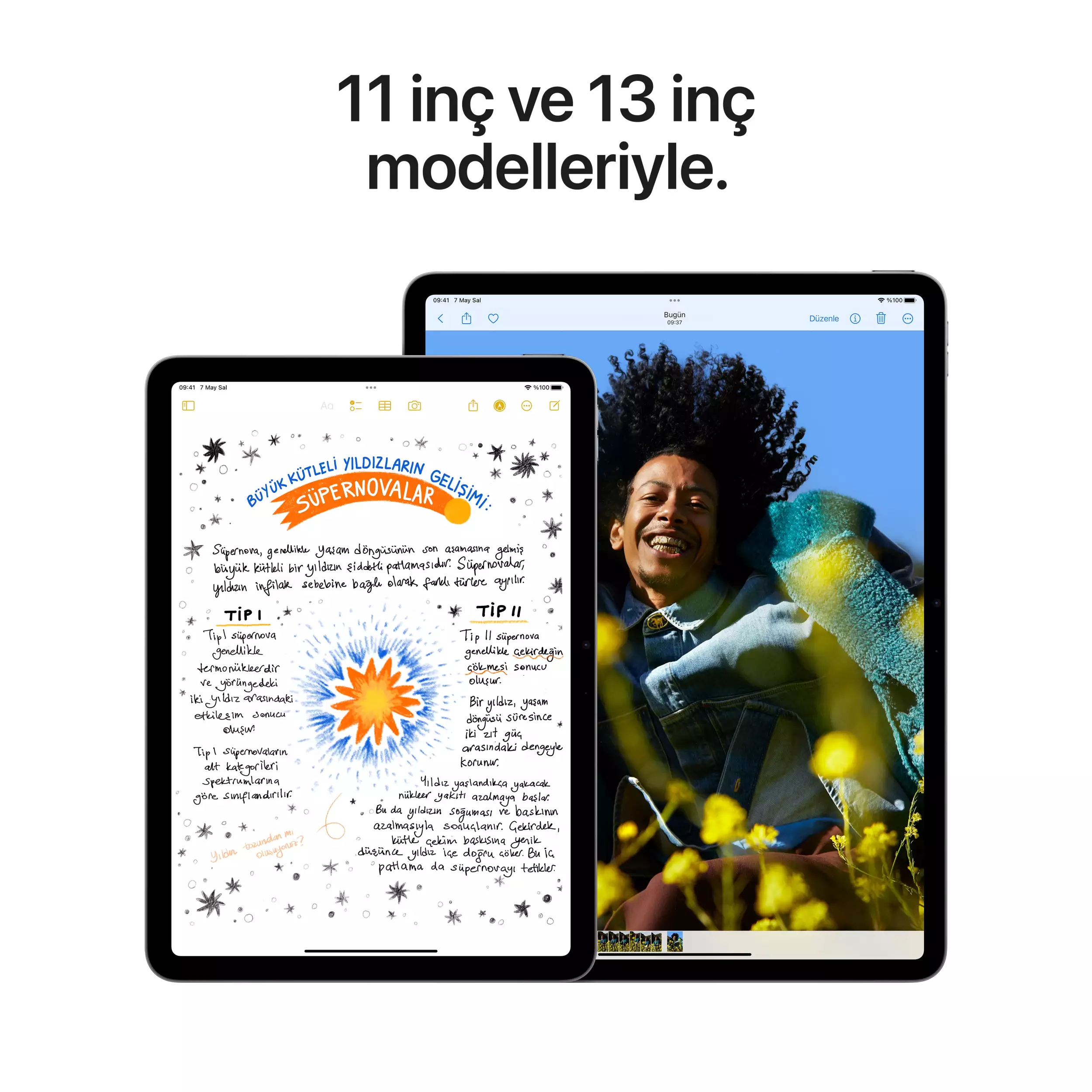iPad Air 13 inç Wi-Fi + Cellular 512GB Uzay Grisi MV703TU/A