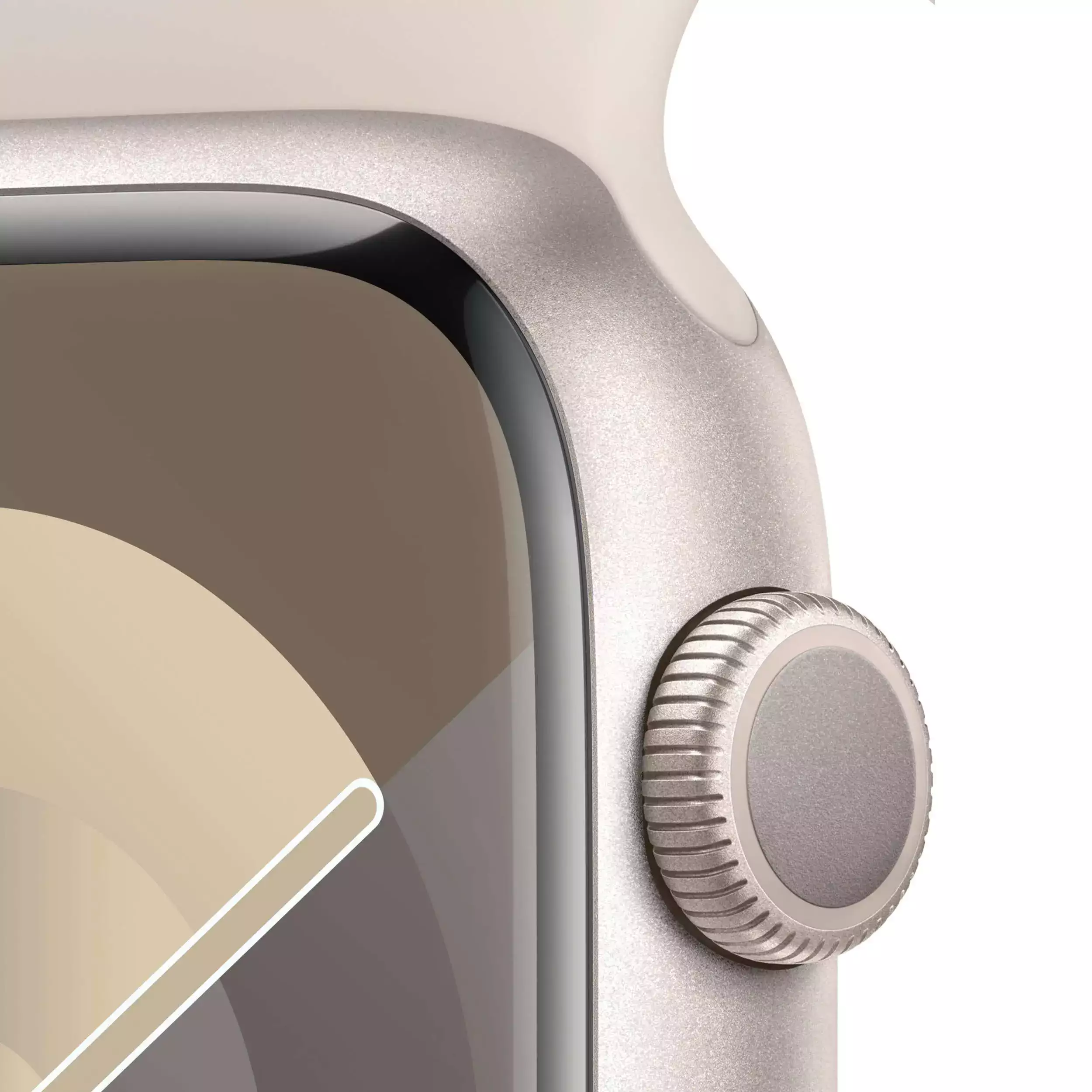Apple Watch Series 9 GPS 45mm Yıldız Işığı Alüminyum Kasa Yıldız Işığı Spor Kordon M/L MR973TU/A