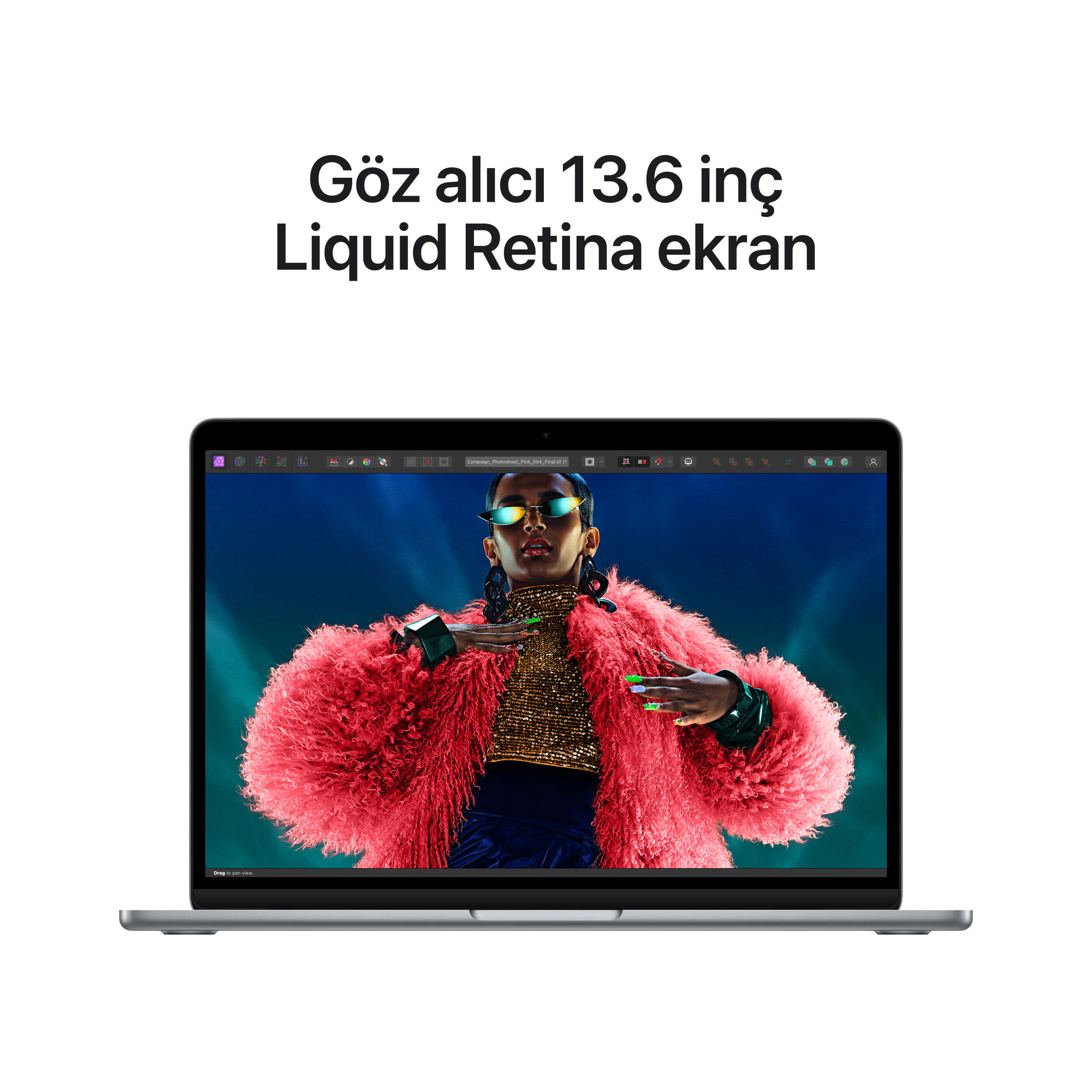 MacBook Air 13.6 inc M3 8CPU 10GPU 16GB 256GB Uzay Grisi Z1B6001DA