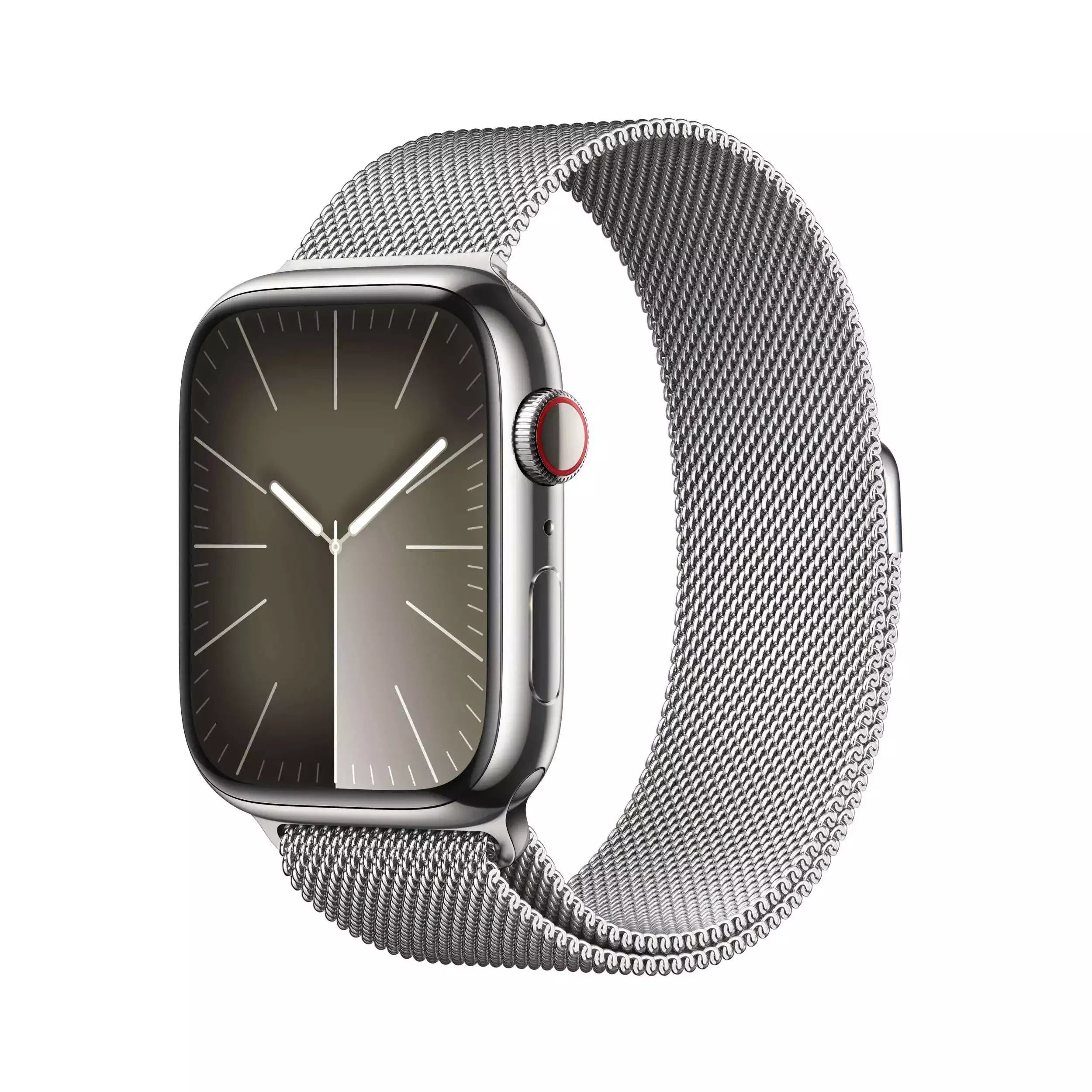 Apple Watch Series 9 GPS + Cellular 45mm Gümüş Paslanmaz Çelik Kasa Gümüş Milano Loop MRMQ3TU/A