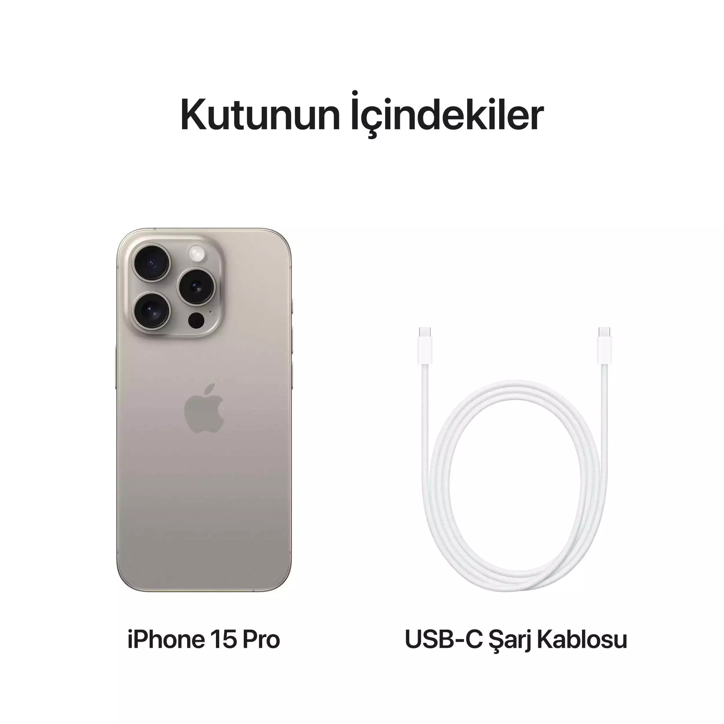 iPhone 15 Pro 128GB Natürel Titanyum MTUX3TU/A