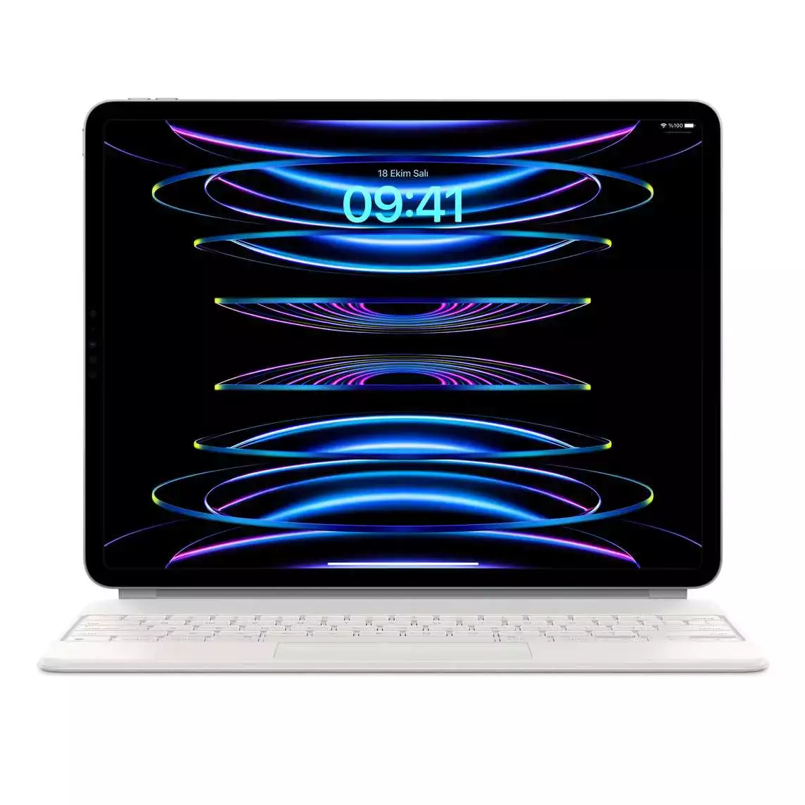 12.9 inç iPad Pro (6. nesil) için Magic Keyboard Türkçe Q Klavye Beyaz MJQL3TQ/A