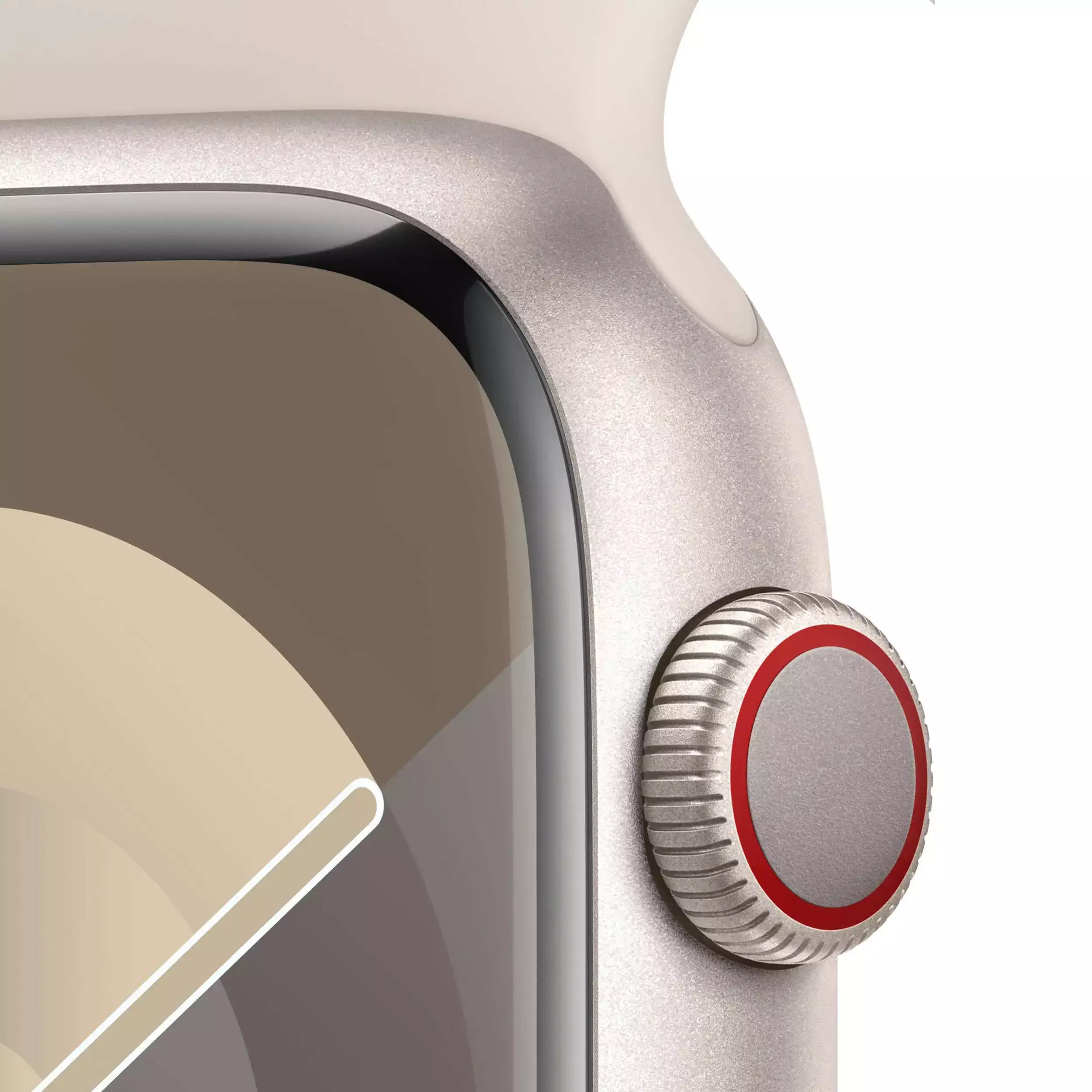 Apple Watch Series 9 GPS + Cellular 45mm Yıldız Işığı Alüminyum Kasa Yıldız Işığı Spor Kordon M/L MRM93TU/A