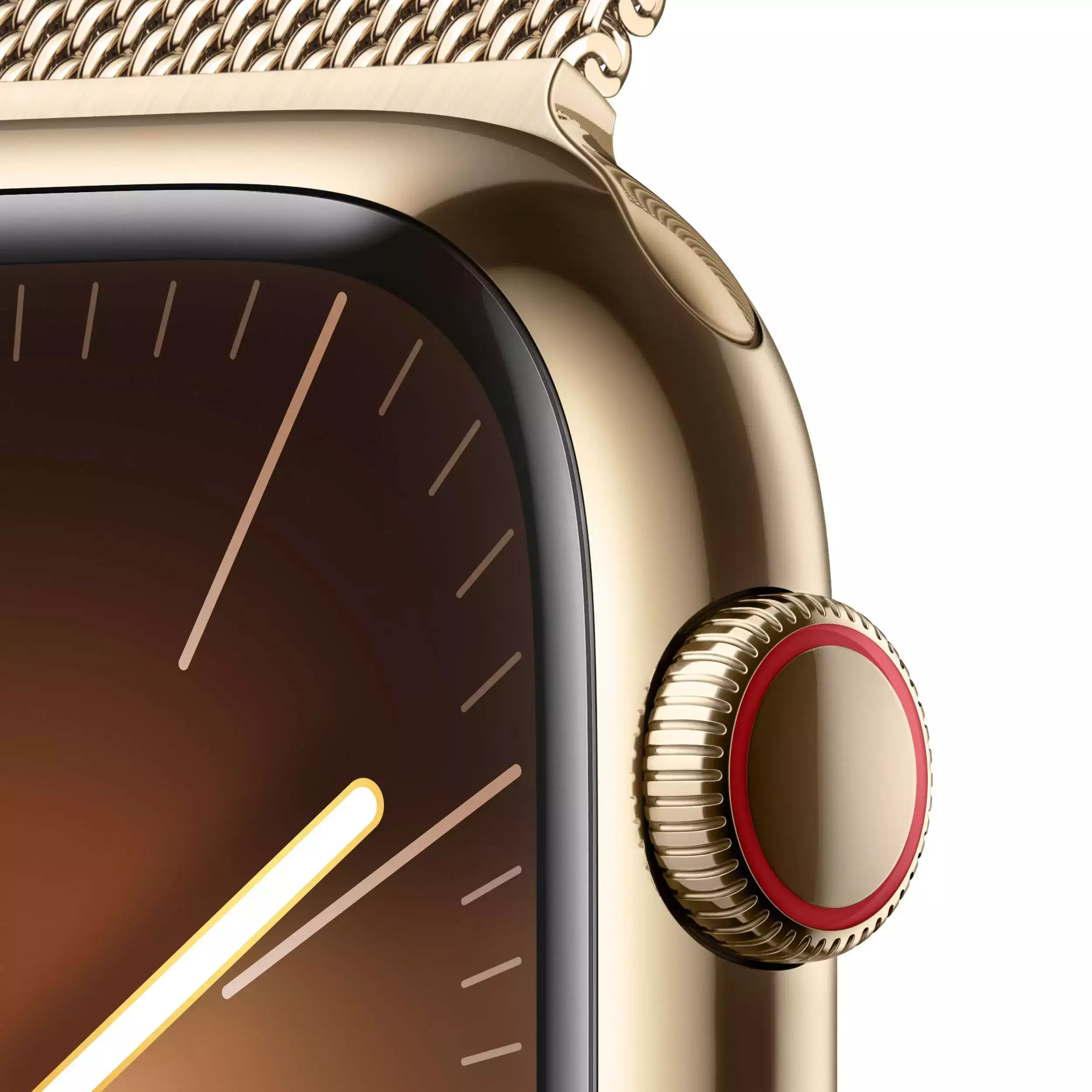 Apple Watch Series 9 GPS + Cellular 45mm Altın Paslanmaz Çelik Kasa Altın Milano Loop MRMU3TU/A