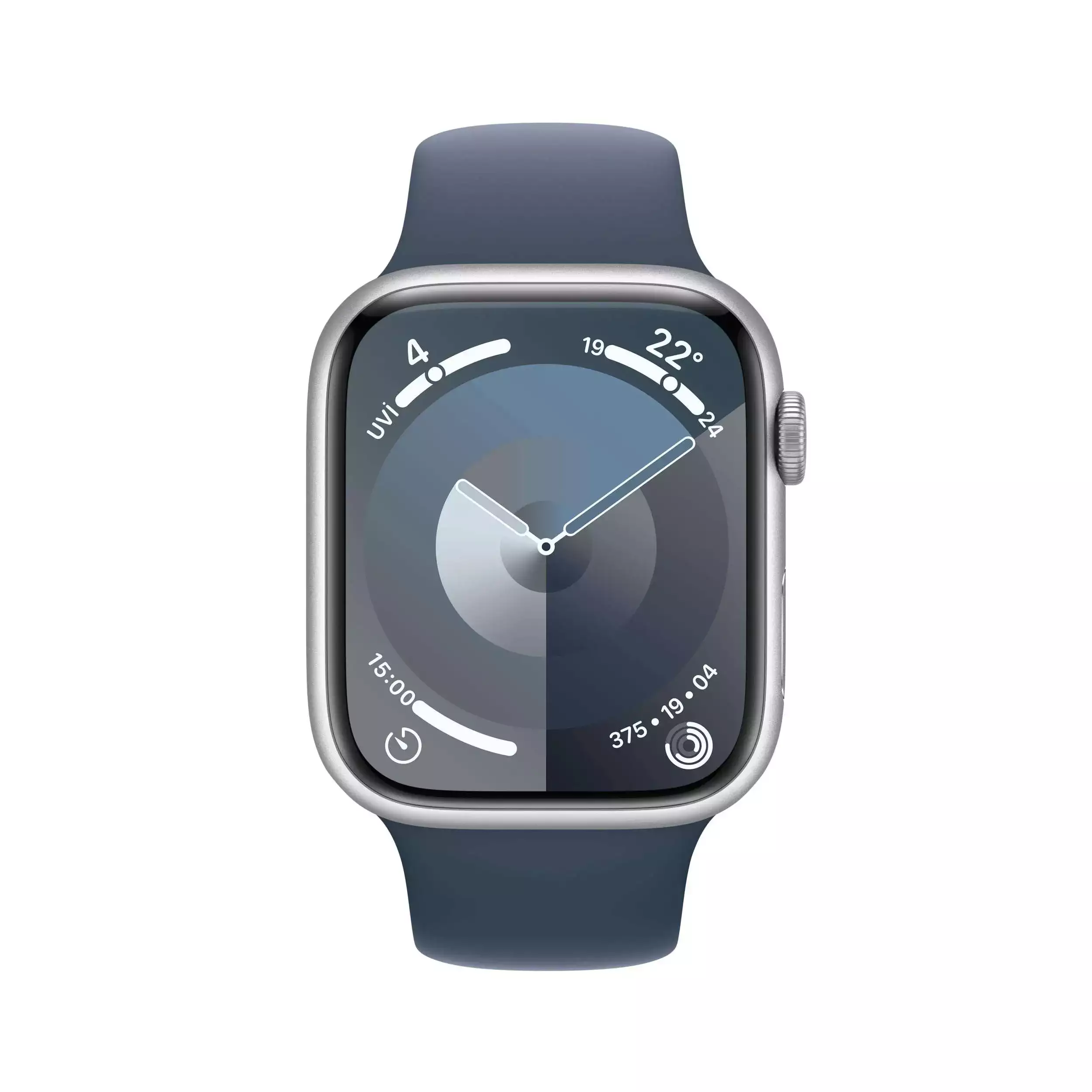 Apple Watch Series 9 GPS + Cellular 45mm Gümüş Alüminyum Kasa Fırtına Mavisi Spor Kordon M/L MRMH3TU/A