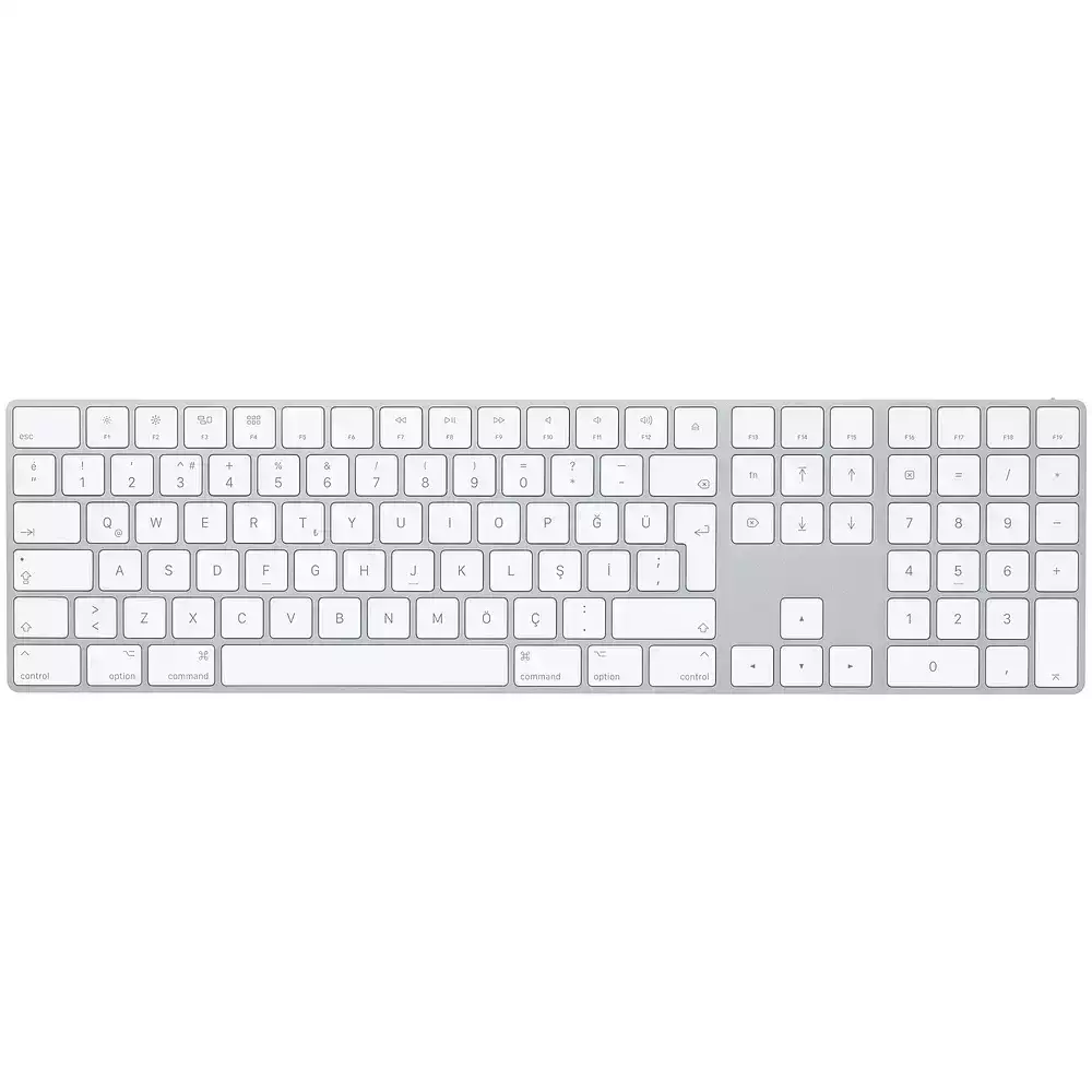 Magic Keyboard Numerik Alanlı Türkçe Q Klavye Gümüş MQ052TQ/A