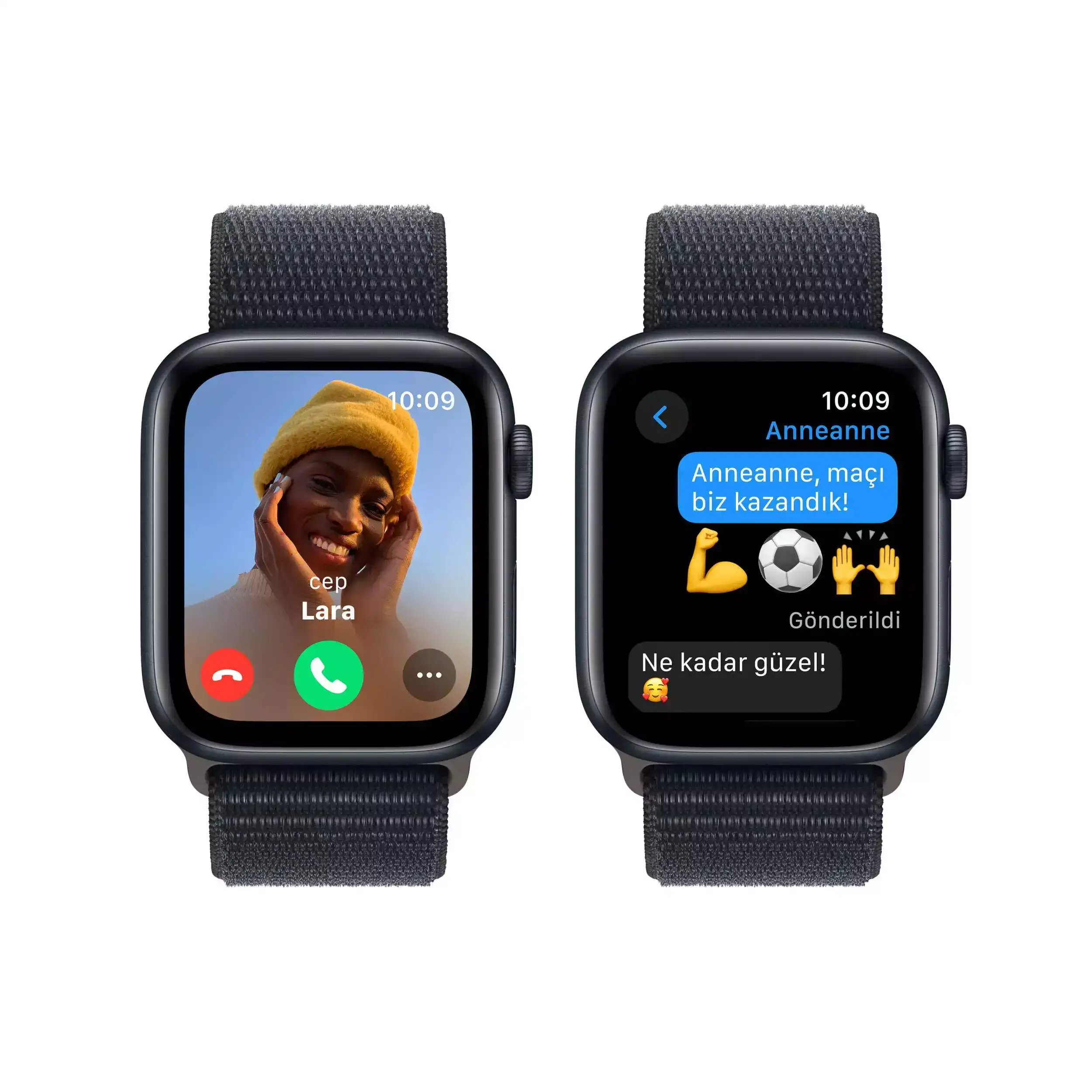 Apple Watch SE GPS 44mm Gece Yarısı Alüminyum Kasa Gece Yarısı Spor Loop MREA3TU/A