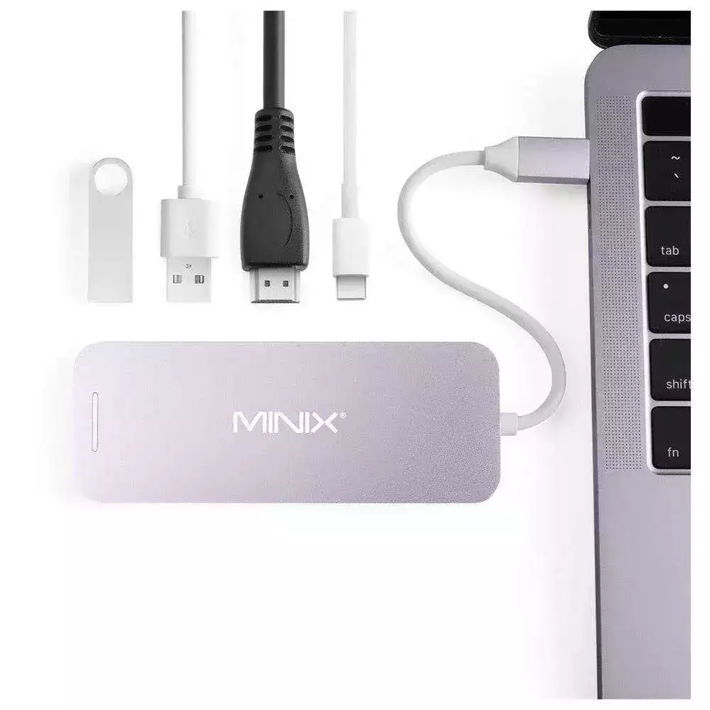 Minix 240GB SSD'li USB-C Çoklayıcı Uzay Gri MINIXNEO-S2GR