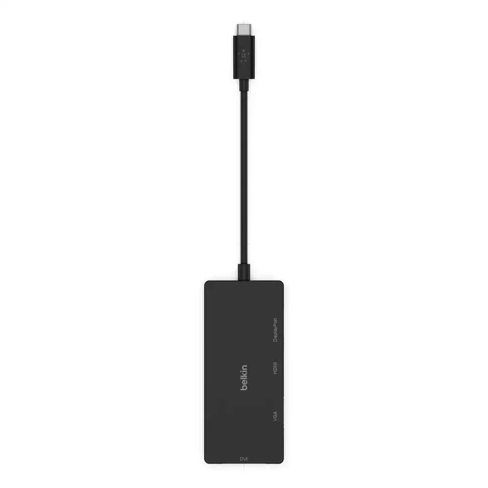 Belkin USB-C - Multiport Adaptör (HDMI, VGA, DisplayPort ve DVI) AVC003BTBK