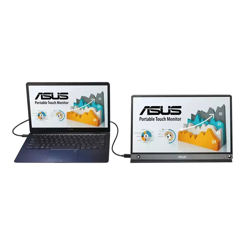 Asus ZenScreen 15.6 inç Taşınabilir USB Monitör IPS 10 Nokta Dokunmatik Dahili Pil MB16AMT