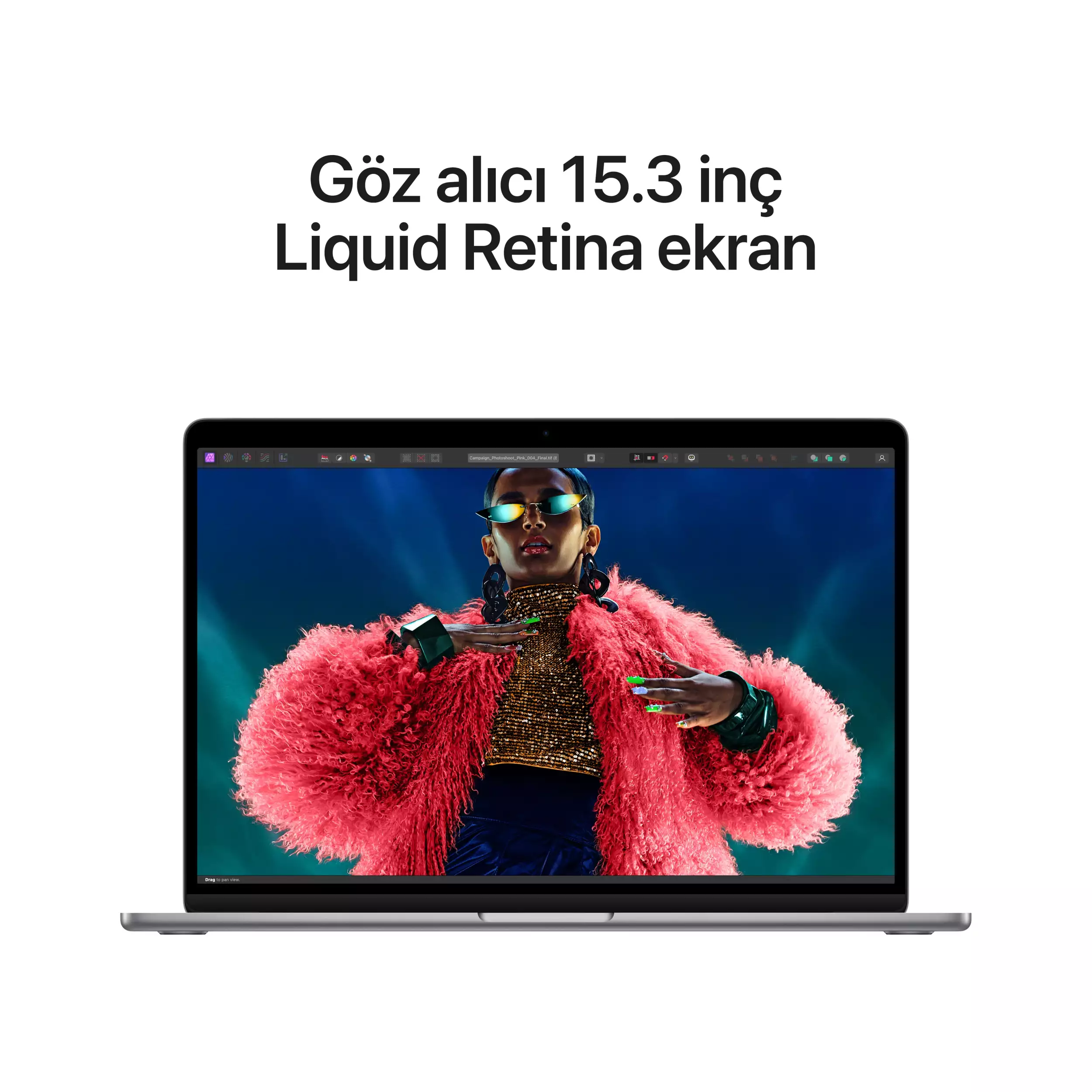 MacBook Air 15 inc M3 8CPU 10GPU 16GB 256GB Uzay Grisi Z1BP000HX