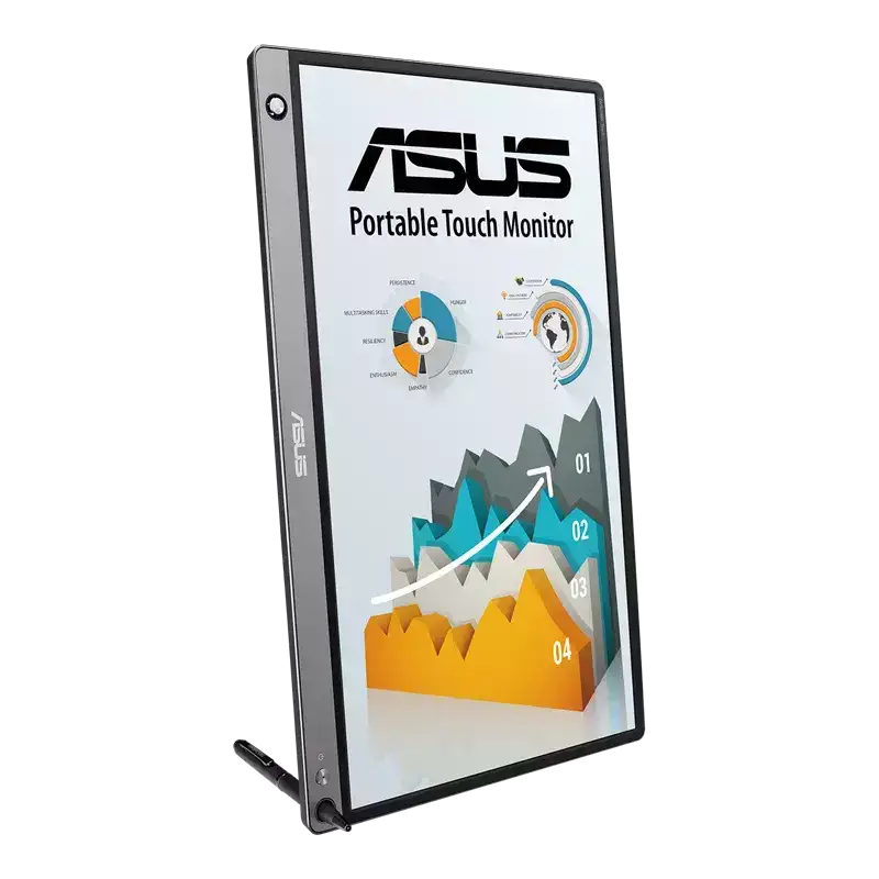 Asus ZenScreen 15.6 inç Taşınabilir USB Monitör IPS 10 Nokta Dokunmatik Dahili Pil MB16AMT