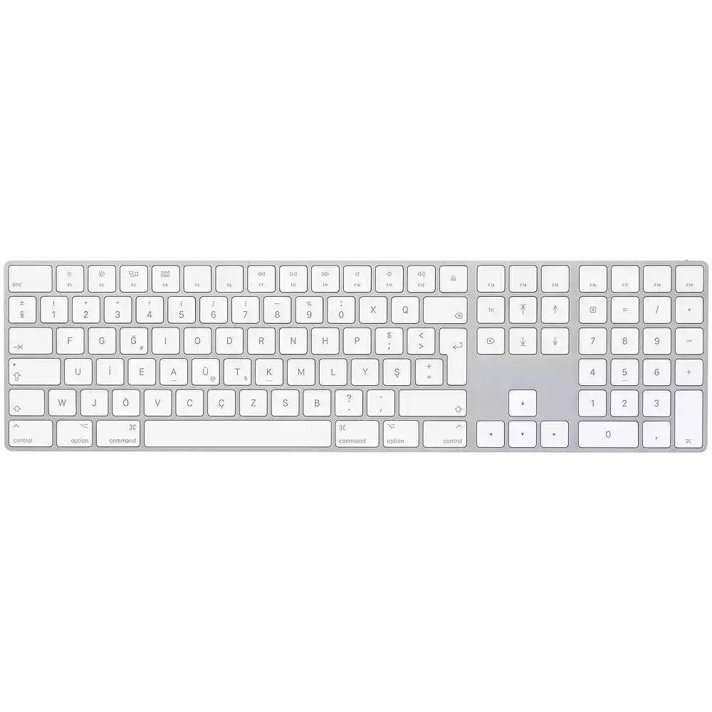 Magic Keyboard Numerik Alanlı Türkçe F Klavye Gümüş MQ052TU/A