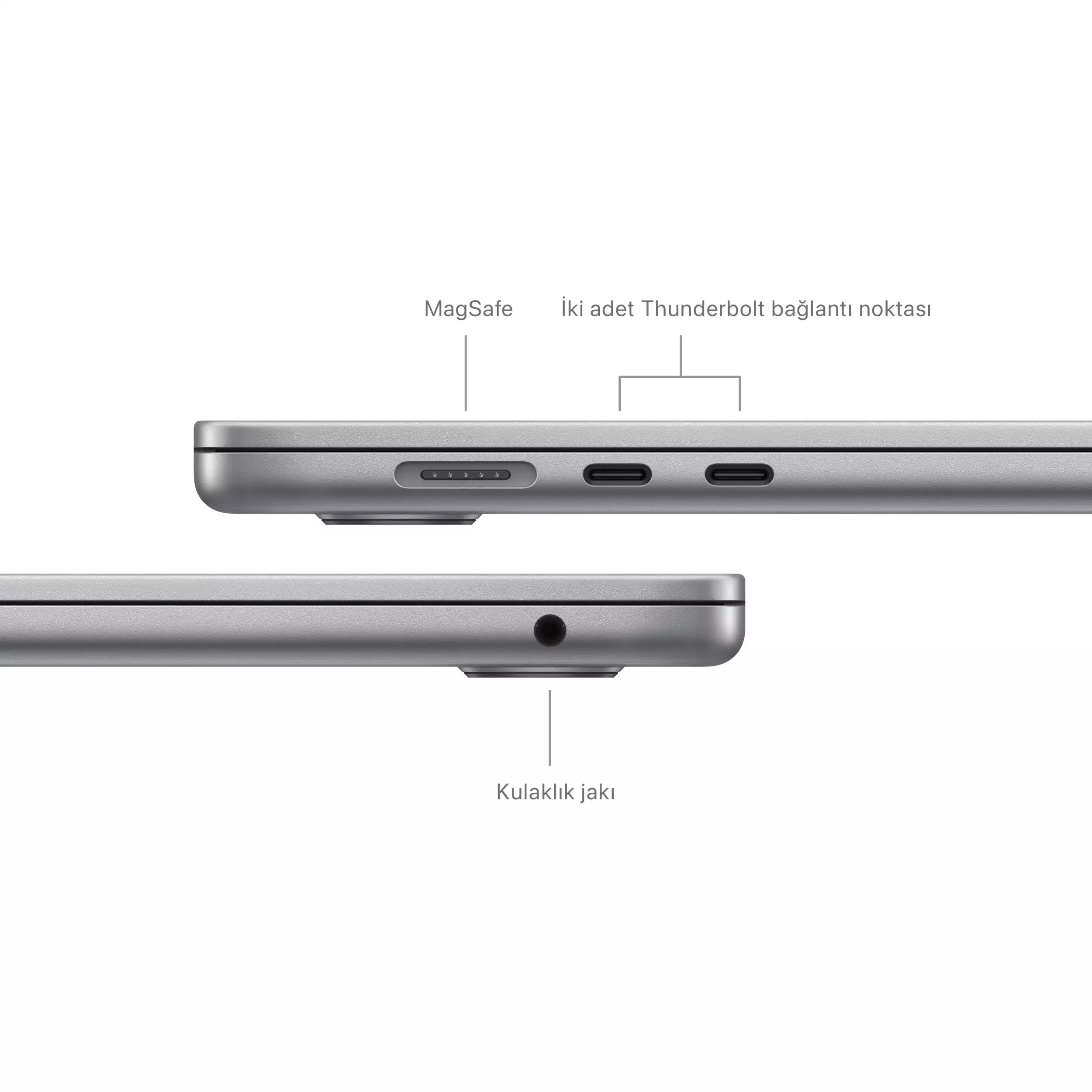 MacBook Air 15 inc M3 8CPU 10GPU 24GB 1TB Uzay Grisi Z1GD000EK