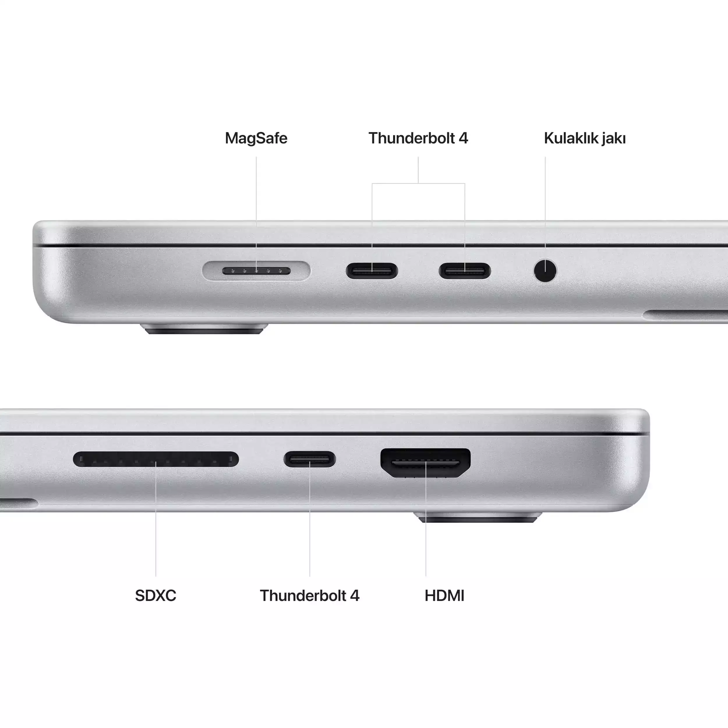 MacBook Pro 16 inc M2 Pro 12CPU 19GPU 16GB 512GB Gümüş MNWC3TU/A-Teşhir