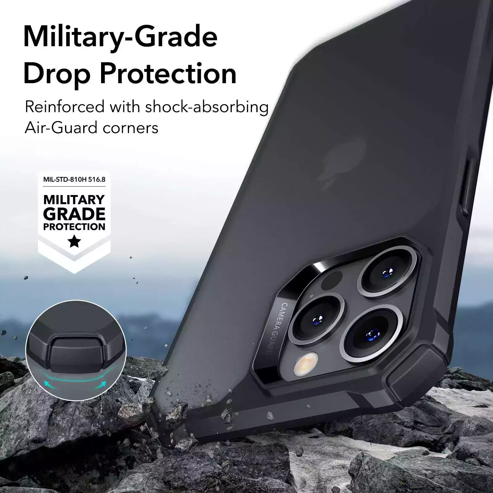 ESR iPhone 14 Pro Max Kılıf Air Armor Siyah 4894240161302