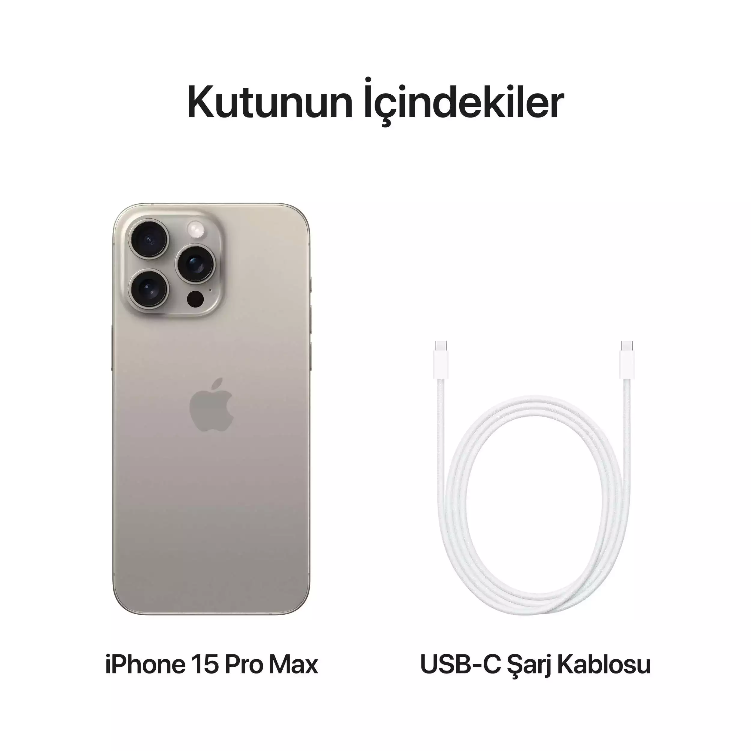 iPhone 15 Pro Max 512GB Natürel Titanyum MU7E3TU/A