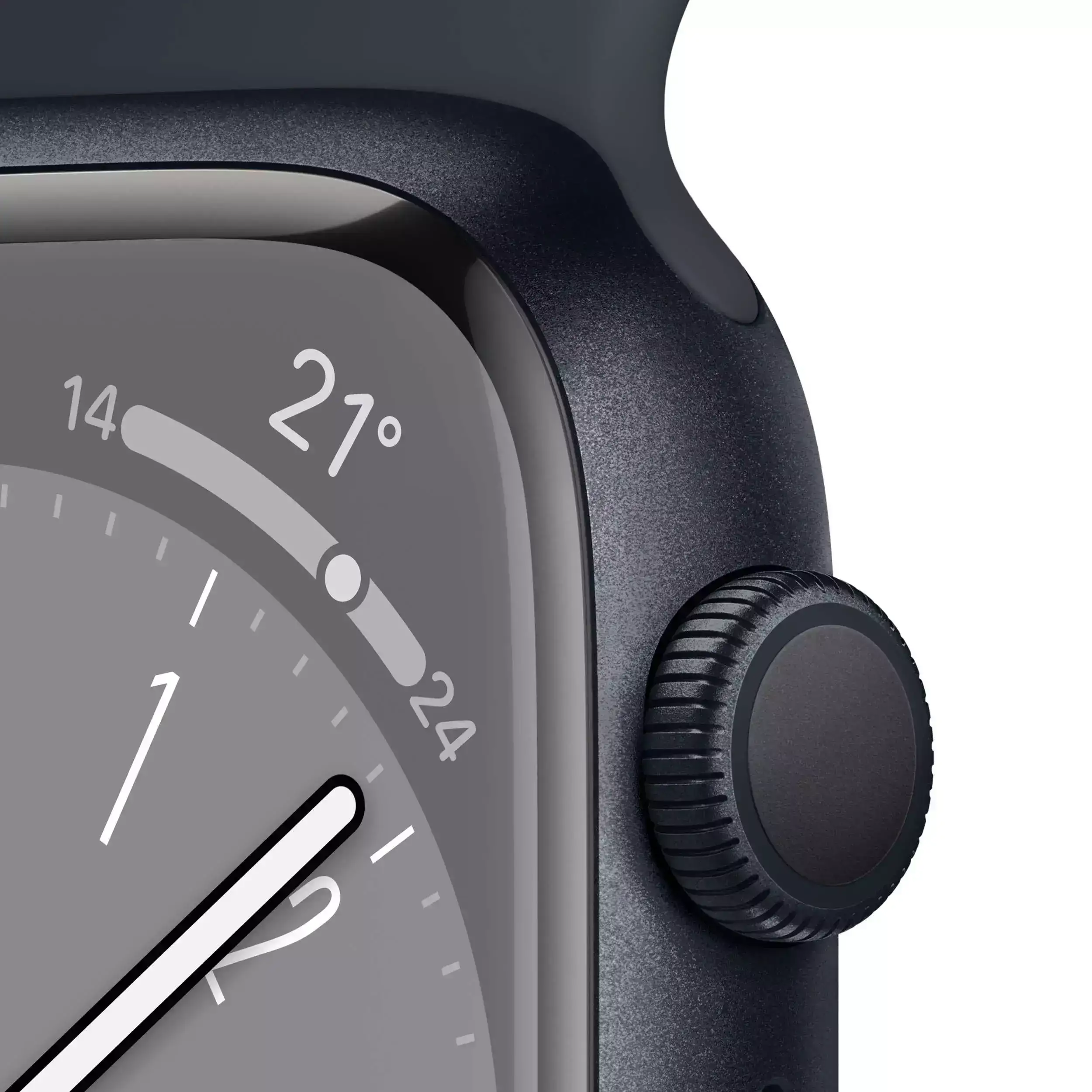 Apple Watch Series 8 GPS 45mm Gece Yarısı Alüminyum Kasa - Gece Yarısı Spor Kordon MNP13TU/A