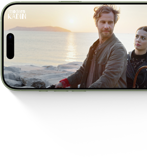 iPhone 17, önden dış görünüm, Apple TV+ dizisi Platonic gösteriliyor