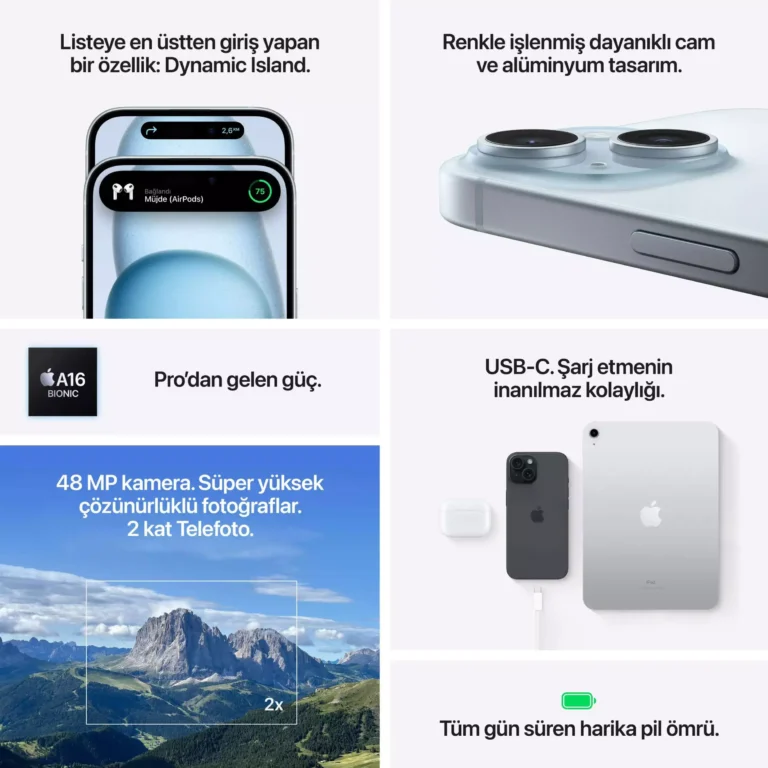iPhone 15 Plus 128GB Mavi MU163TU/A -8